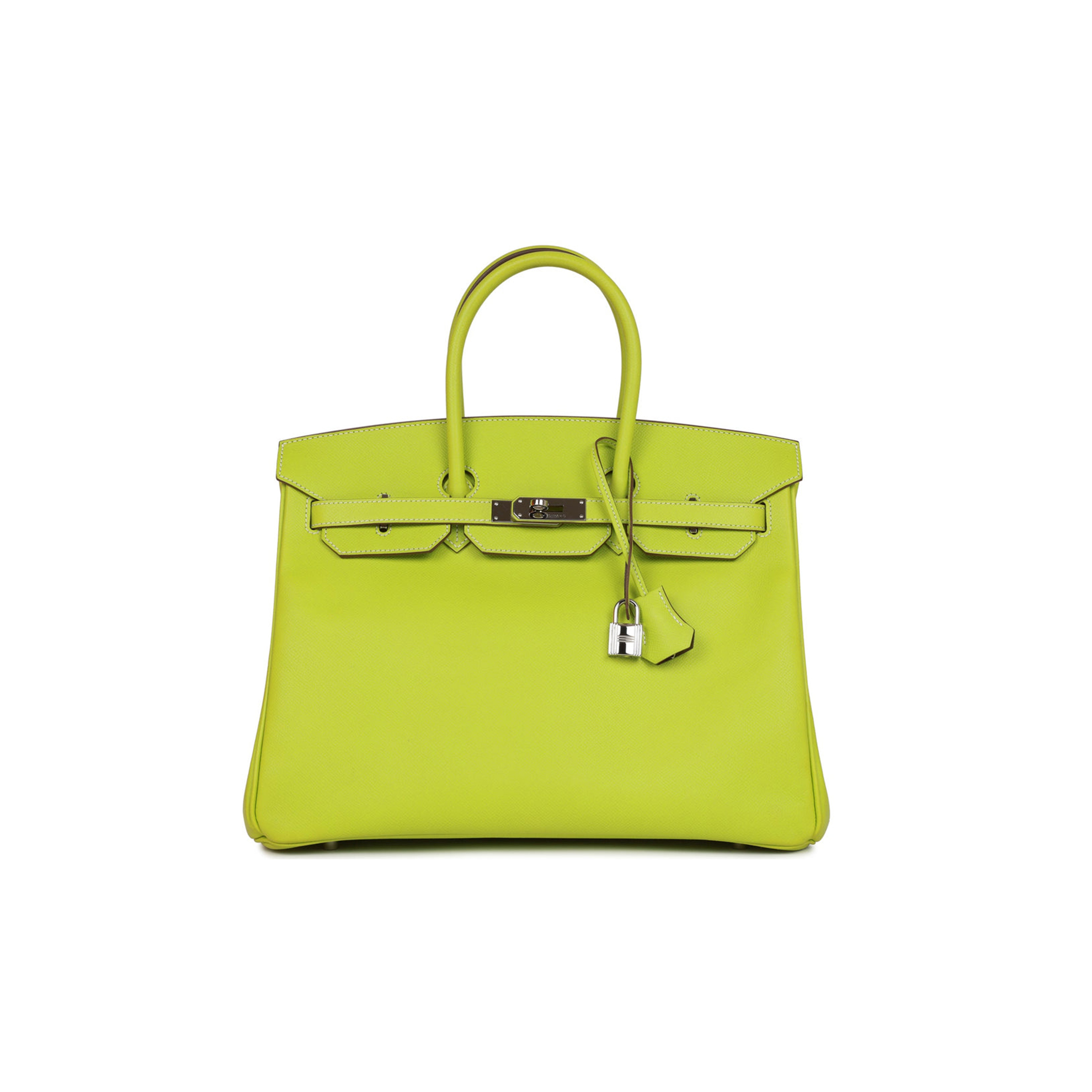 H**mes birkin 35 kiwi candy epsom palladium hardware (35cm)