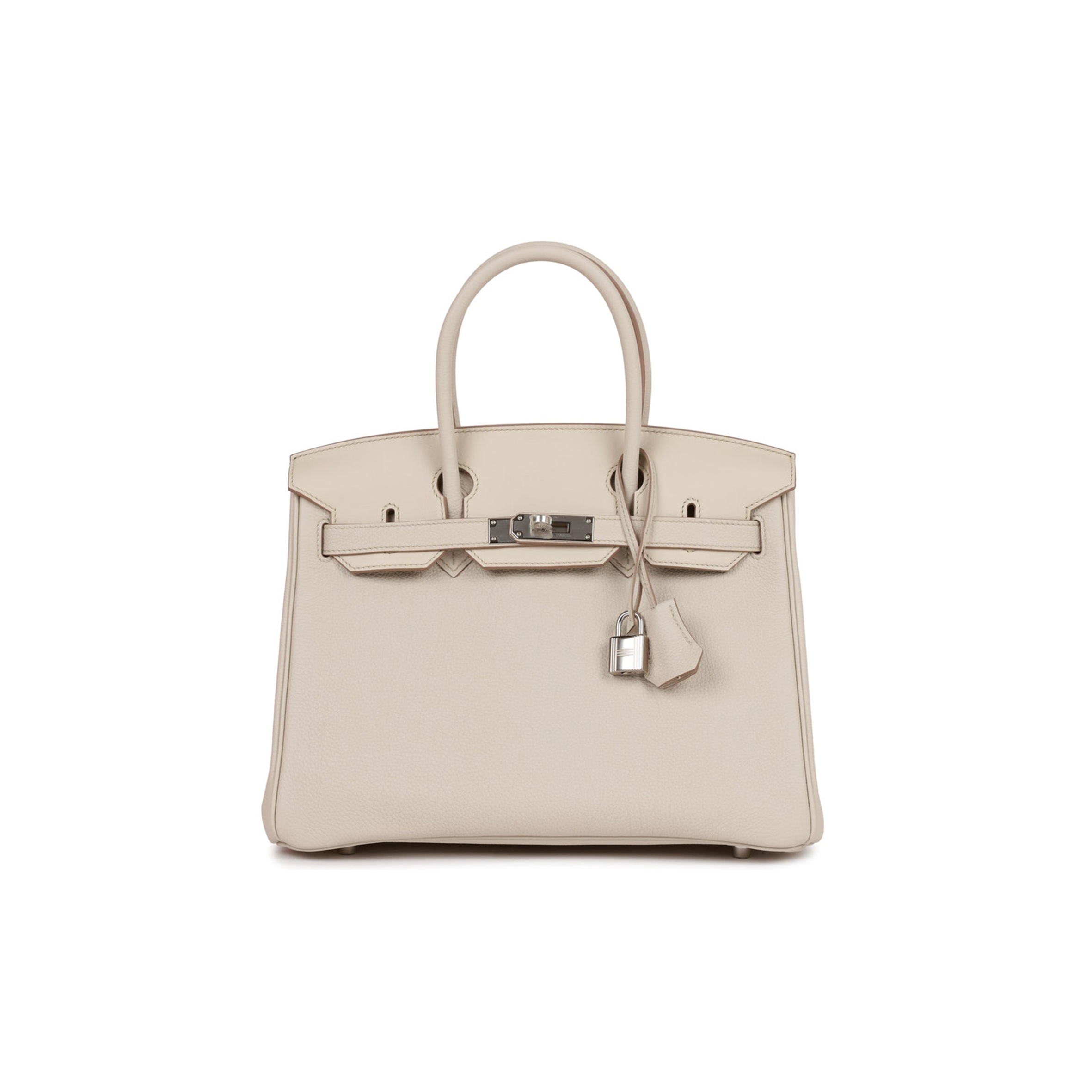H**mes 3 en 1 birkin 30 beton togo and swift palladium hardware  (30cm)