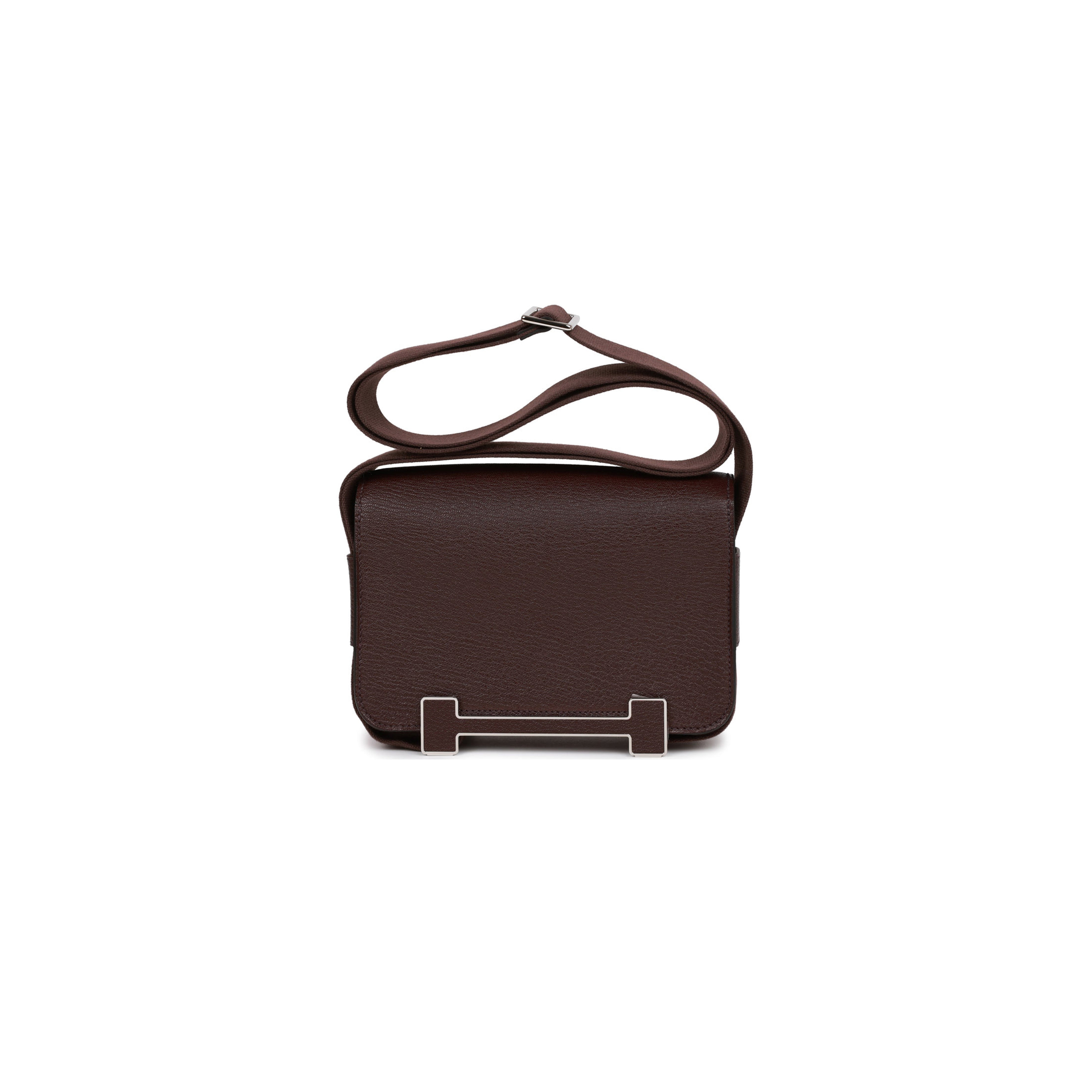 H**mes geta rouge sellier chevre palladium hardware (20.3*14*6.4cm)