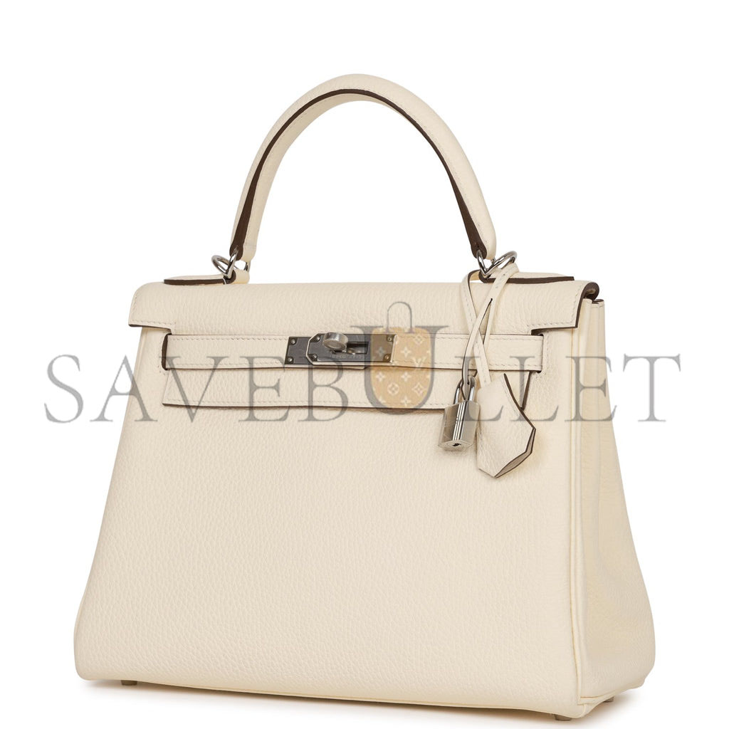 H**mes kelly retourne 28 nata clemence palladium hardware  (28*22*10cm)