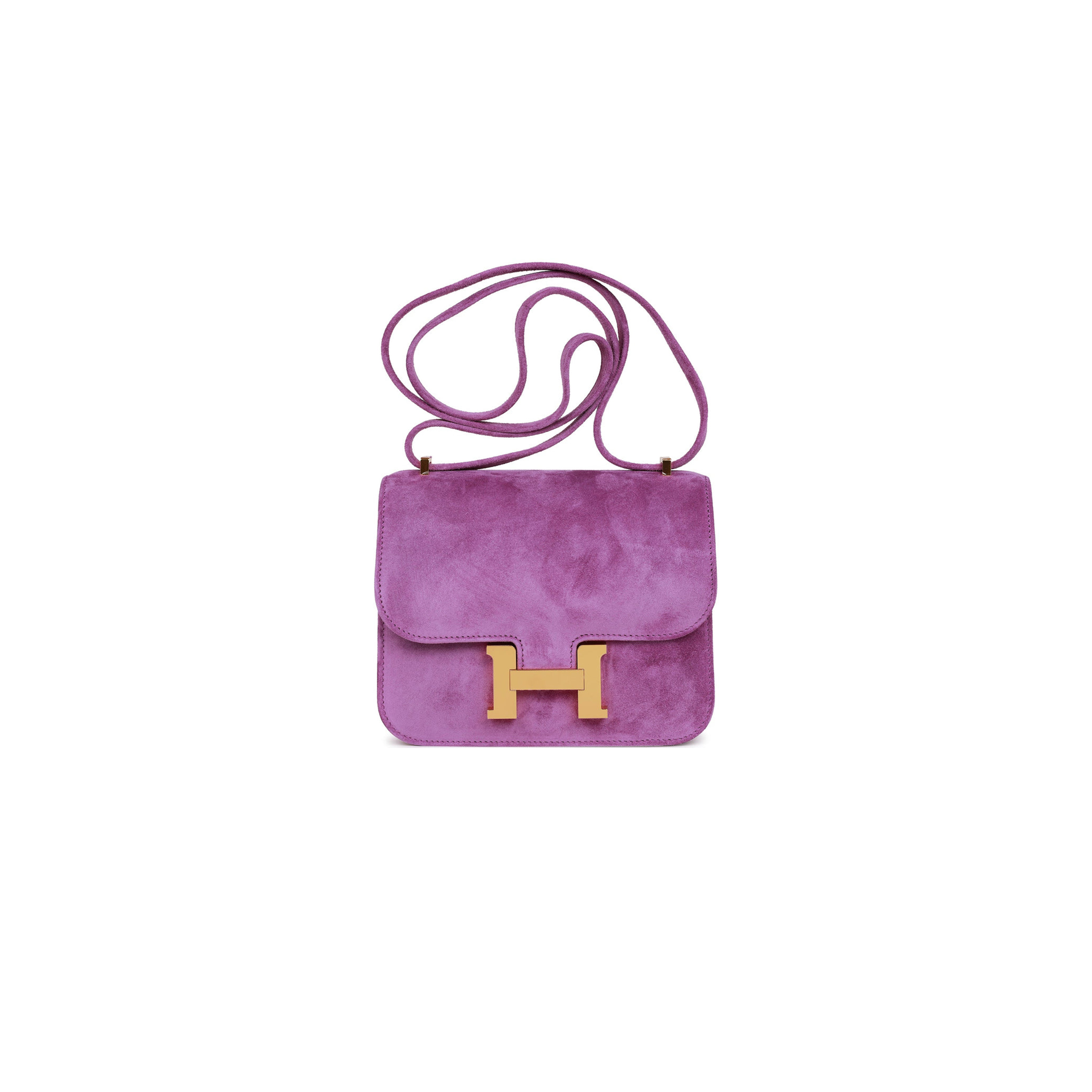 H**mes constance 18 violet doblis gold hardware 39793238179934 (18cm)