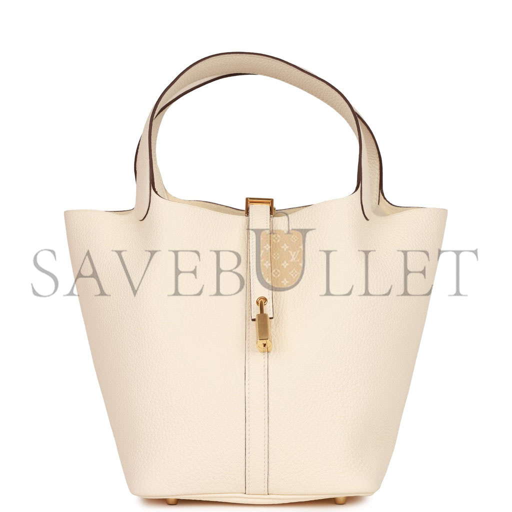 H**mes picotin lock 22 nata clemence gold hardware (22*21*18cm)