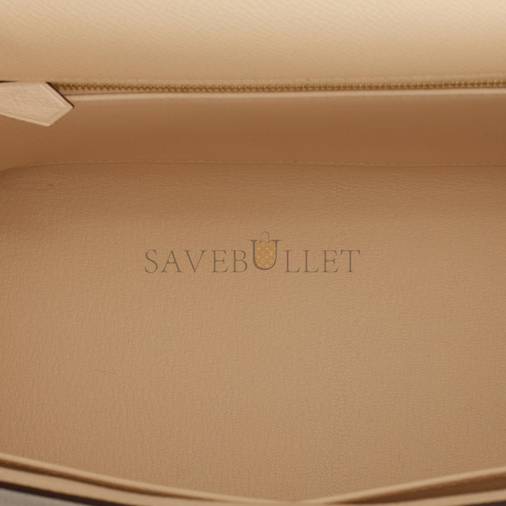 H**mes special order (hss) kelly sellier 28 nata and craie epsom gold hardware  (28*22*10cm)
