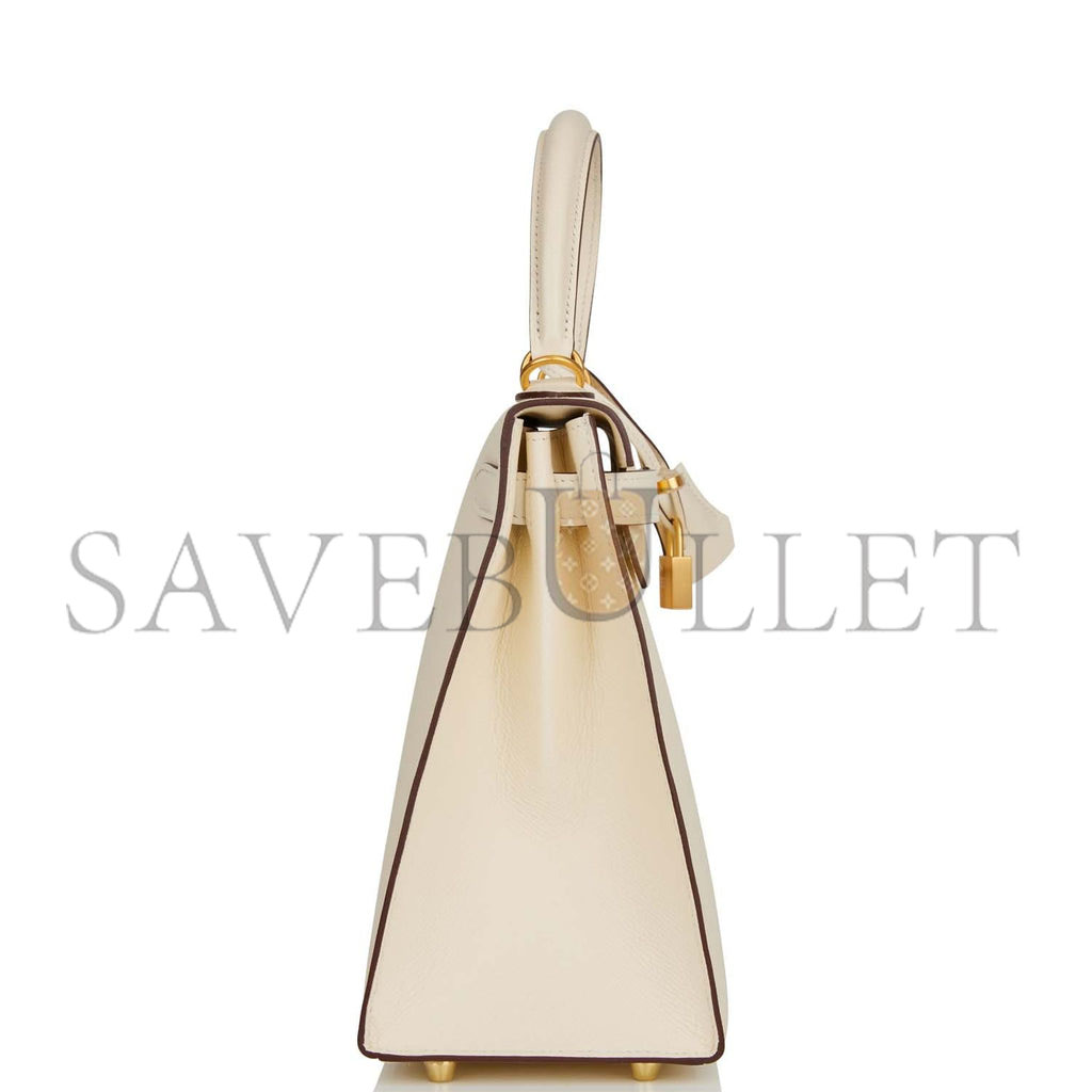 H**mes special order (hss) kelly sellier 28 nata verso epsom brushed gold hardware  (28*22*10cm)