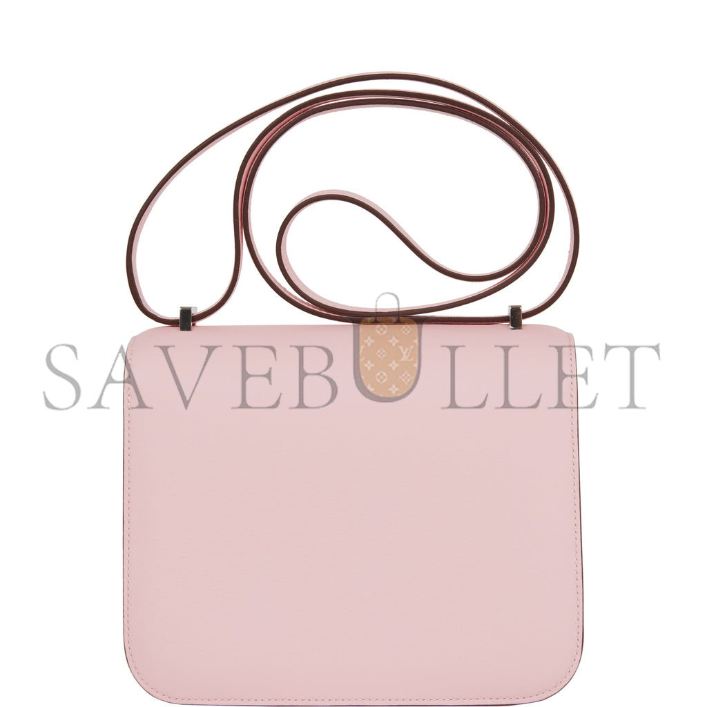H**mes constance 18 rose sakura swift palladium hardware 39691674026078 (18cm)
