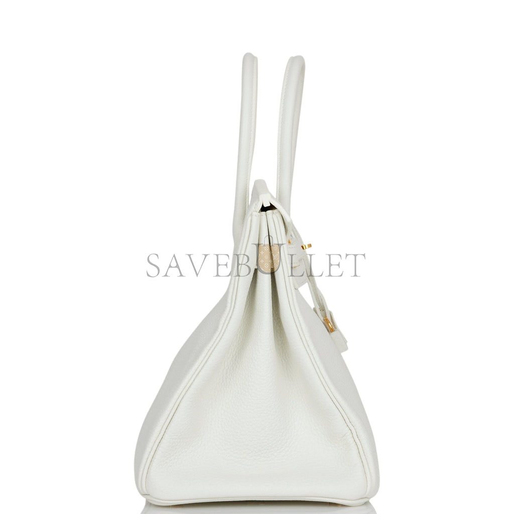 H**mes birkin 35 white clemence gold hardware (35cm)