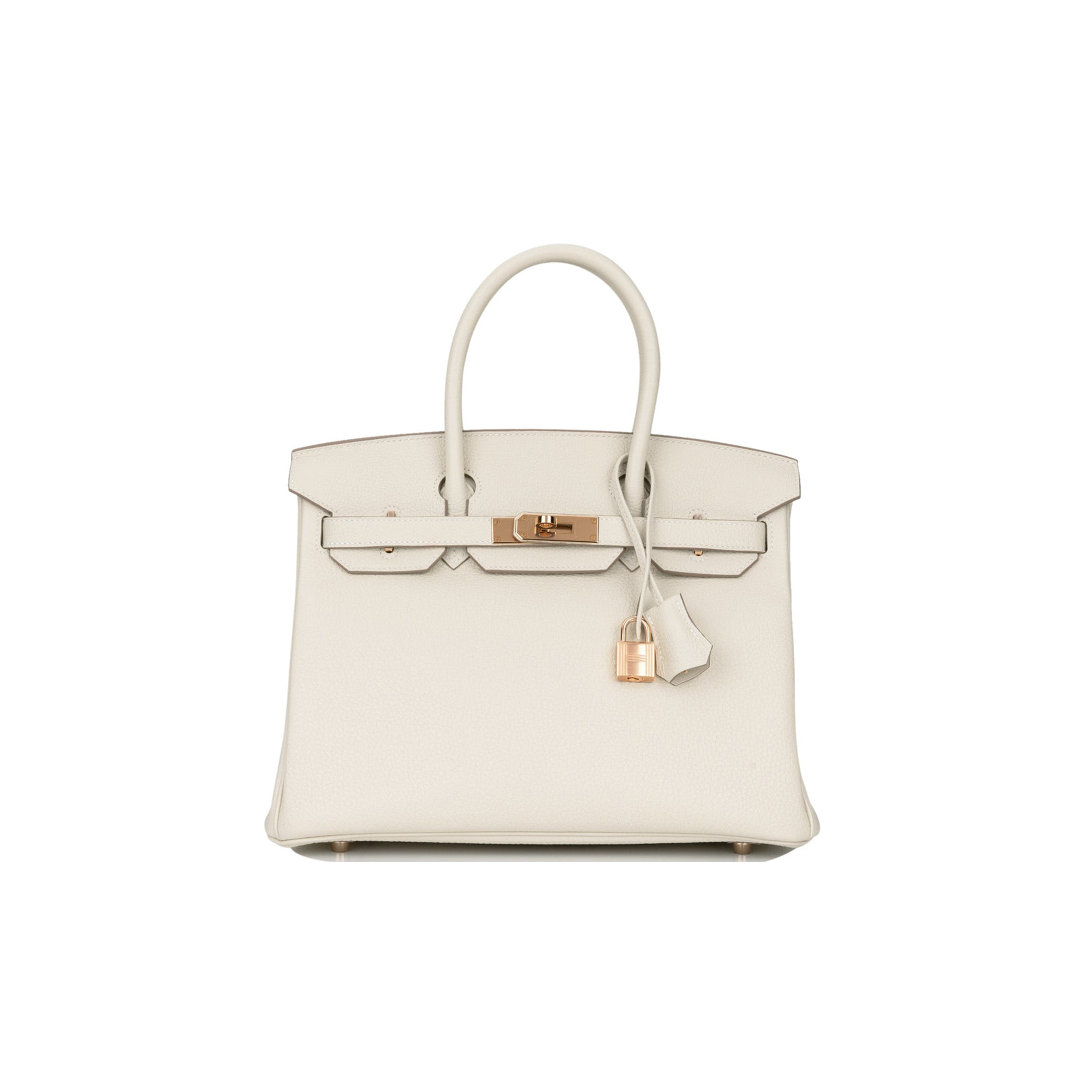 H**mes birkin 30 craie togo rose gold hardware  (30cm)