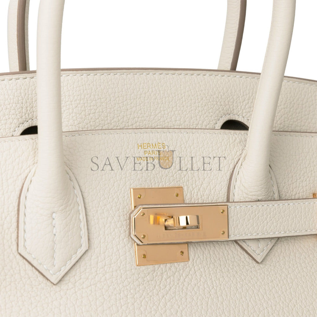 H**mes birkin 30 craie togo rose gold hardware  (30cm)
