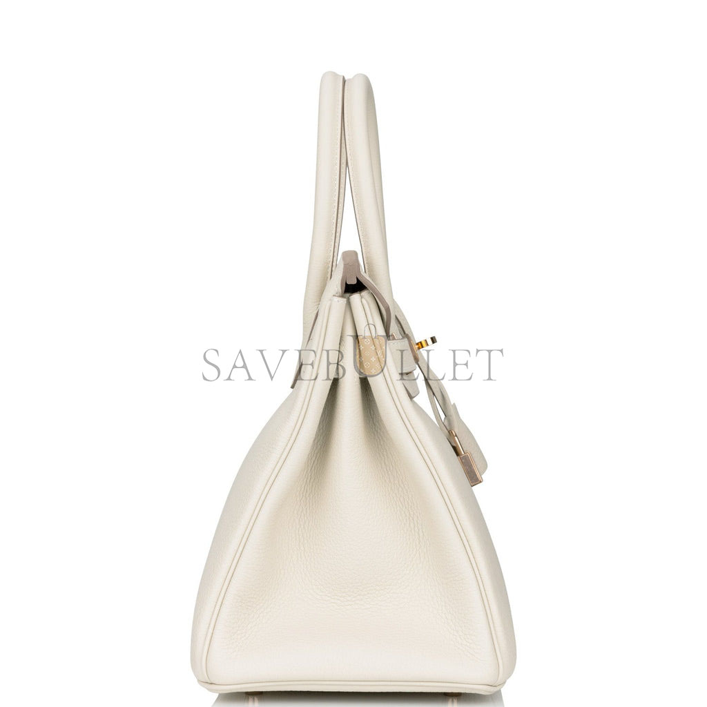 H**mes birkin 30 craie togo rose gold hardware  (30cm)