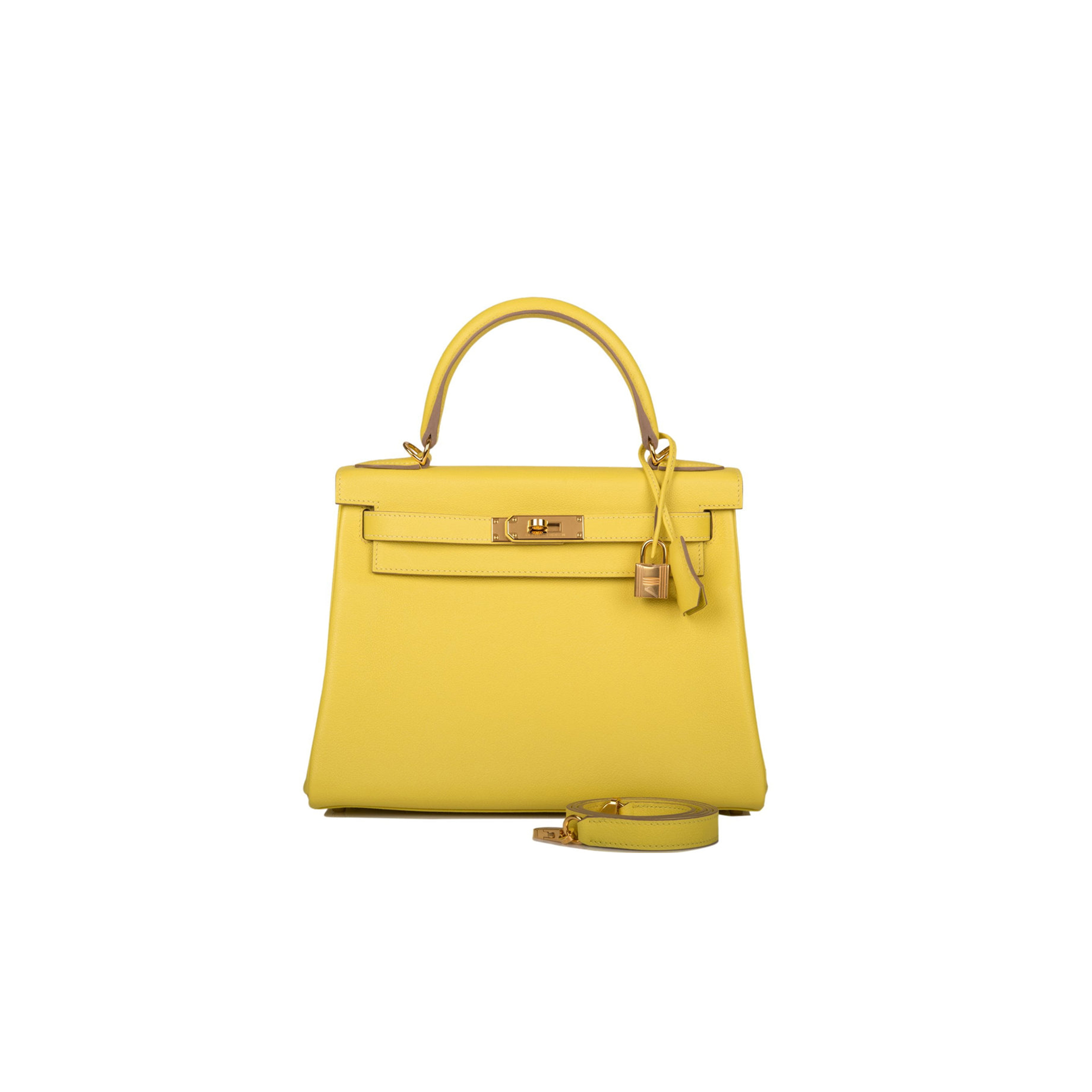 H**mes kelly retourne 28 lime evercolor gold hardware  (28*22*10cm)