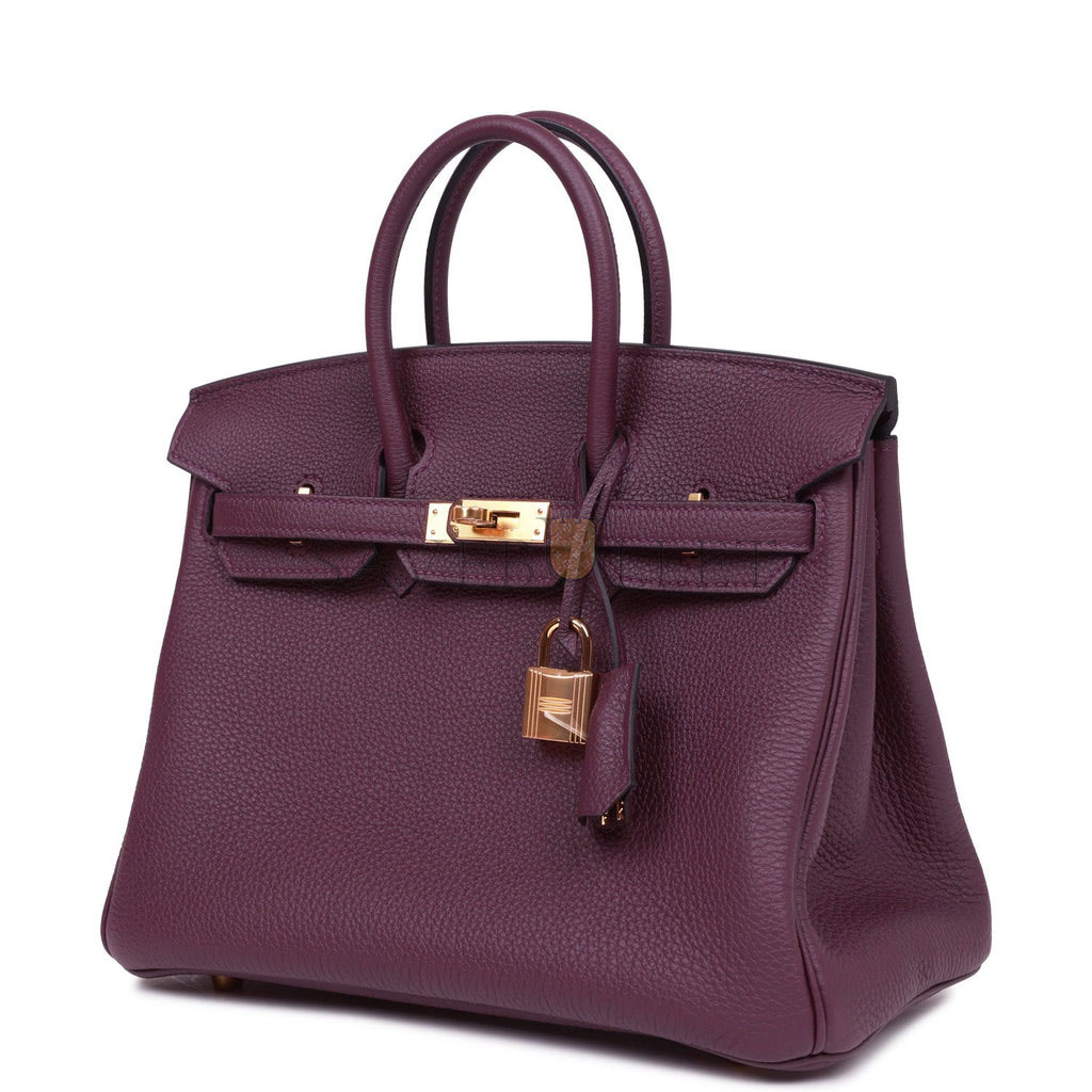 H**mes birkin 25 cassis togo gold hardware  (25cm)