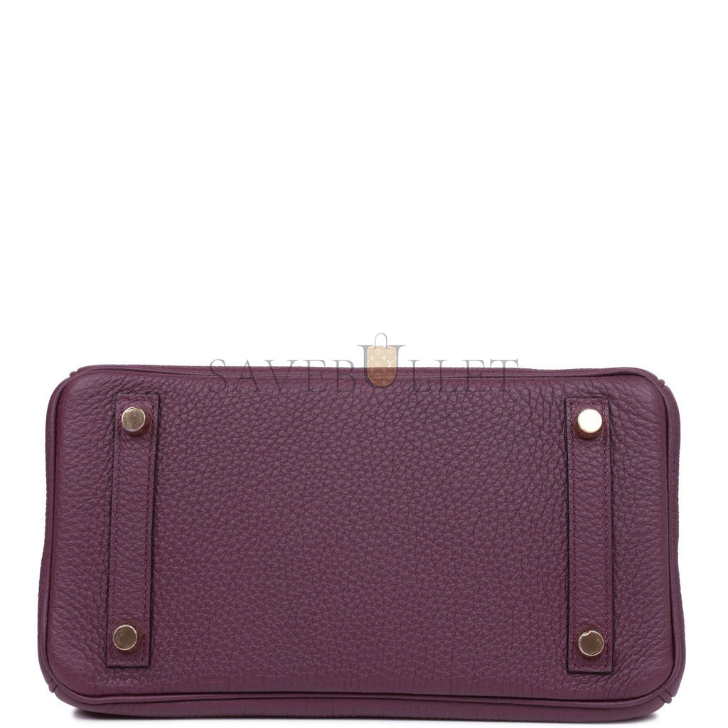 H**mes birkin 25 cassis togo gold hardware  (25cm)