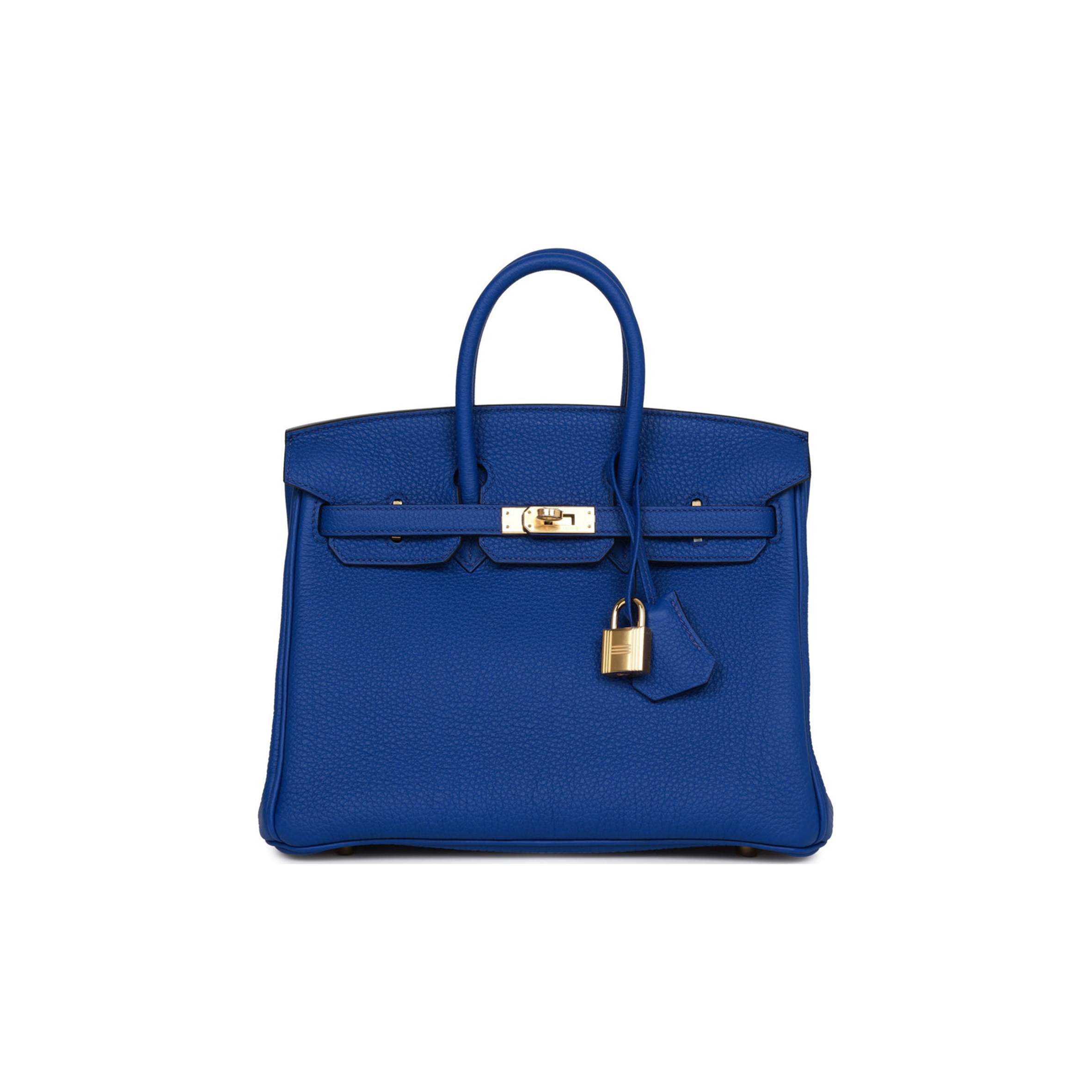 H**mes birkin 25 bleu royal togo gold hardware handmade  (25cm)