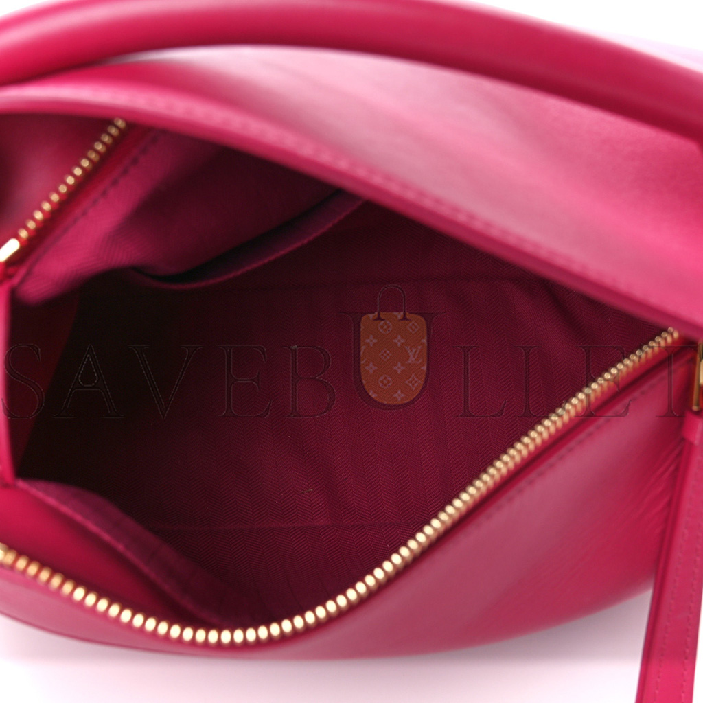LOEWE SATIN CALFSKIN MONOCHROME SMALL PUZZLE EDGE BAG RUBY RED GLAZE (24*16.5*10.5cm)