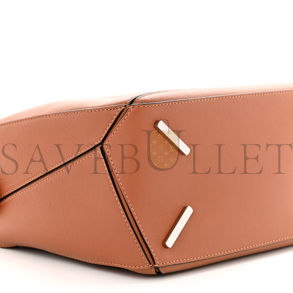 LOEWE CALFSKIN MEDIUM PUZZLE BAG TAN (28*18*12cm)