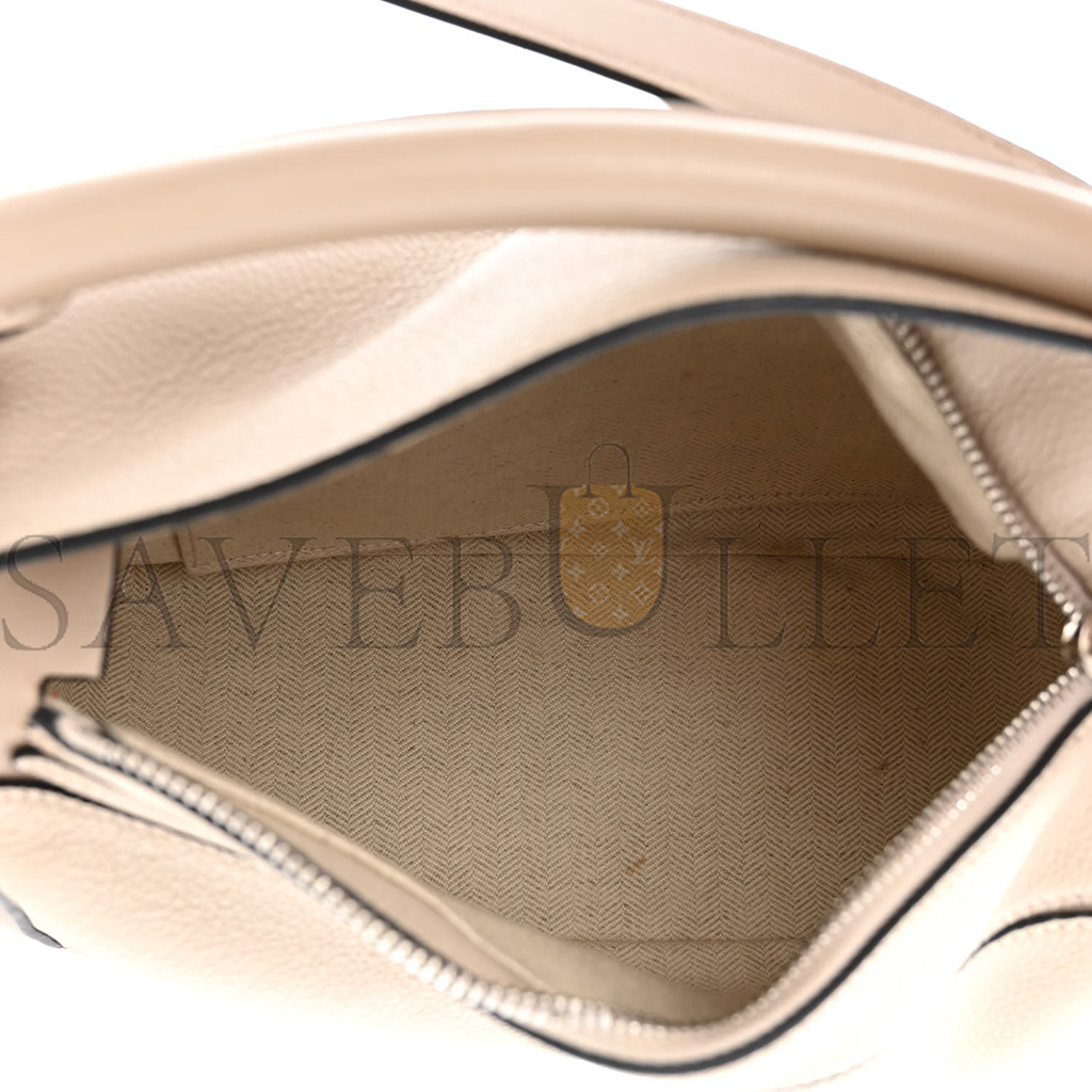 LOEWE GRAINED CALFSKIN SMALL PUZZLE BAG SAND (24*16.5*10.5cm)