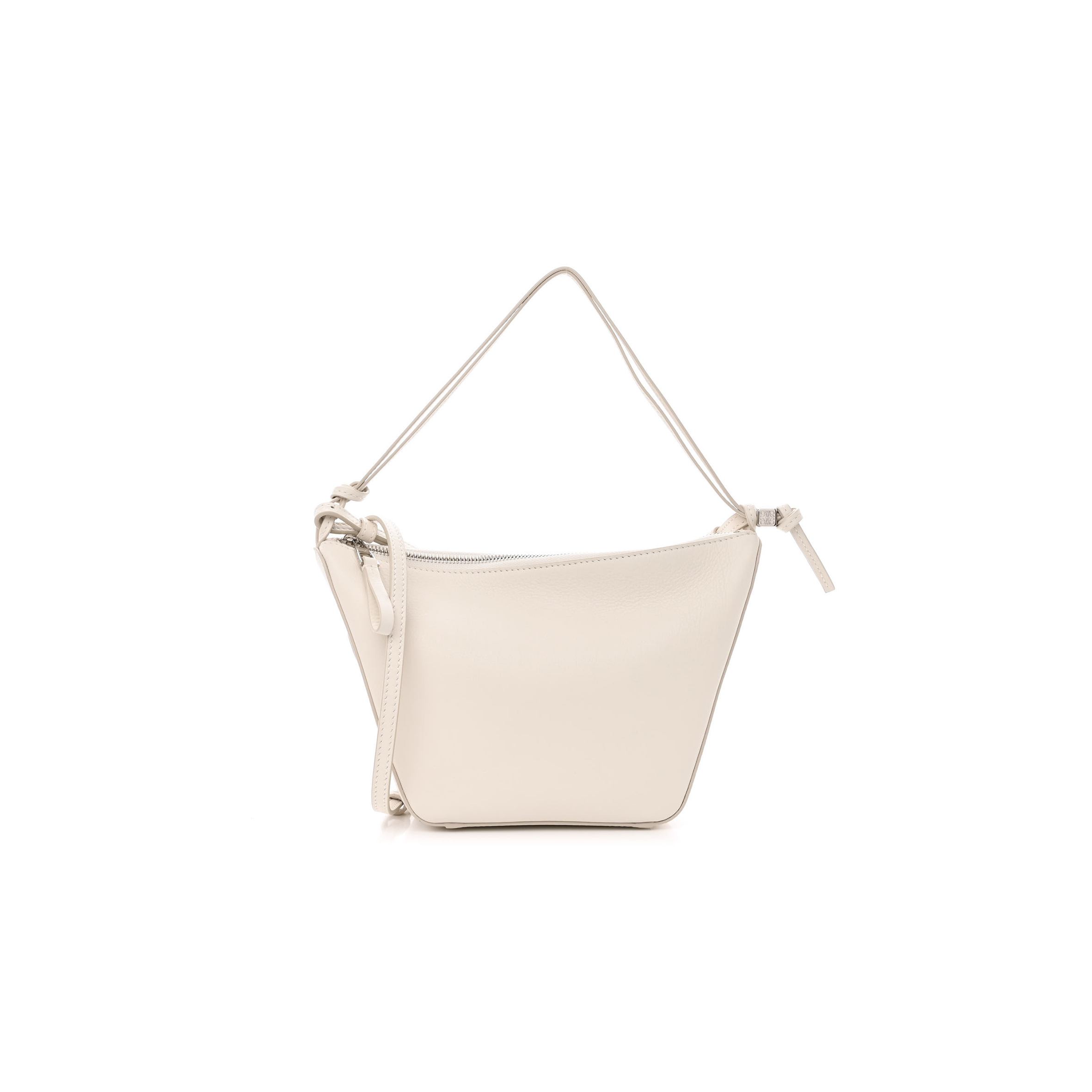 LOEWE CALFSKIN MINI HAMMOCK HOBO SOFT WHITE (17*17*10cm)