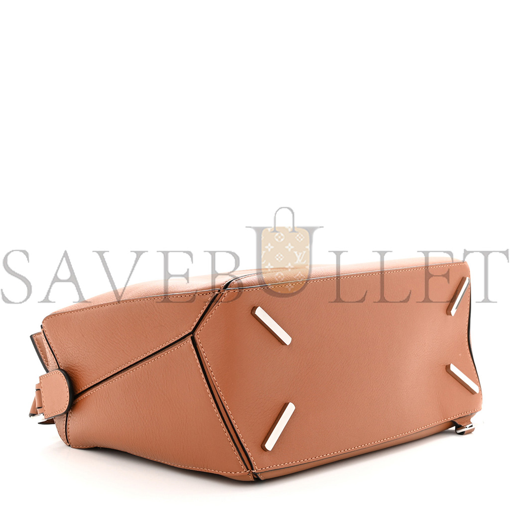 LOEWE CALFSKIN MEDIUM PUZZLE BAG TAN (28*18*12cm)