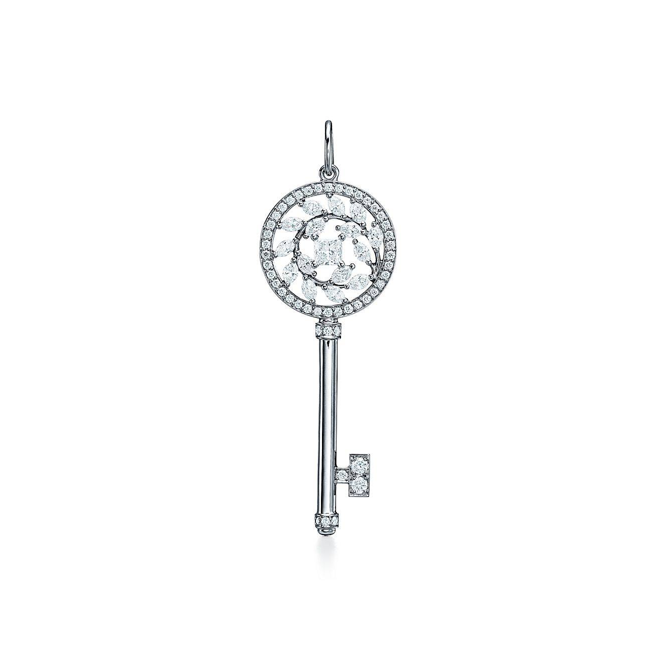 T*f*ny keys T*f*ny victoria® diamond vine key in platinum