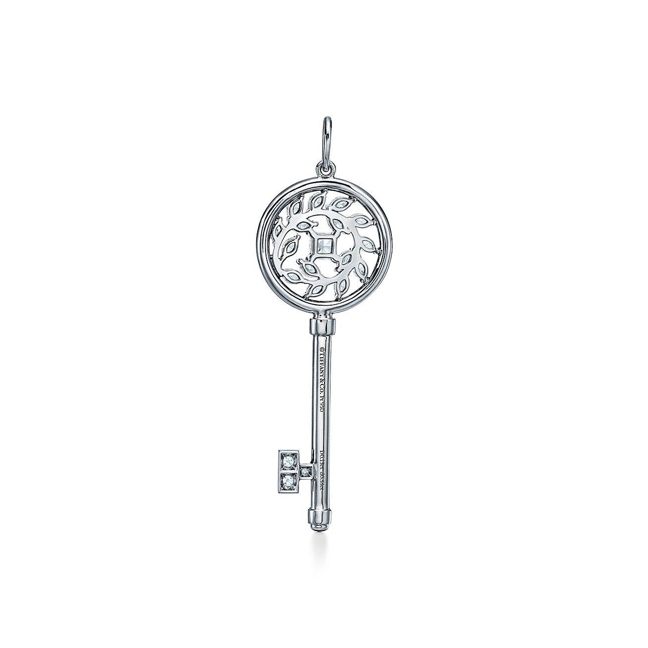 T*f*ny keys T*f*ny victoria® diamond vine key in platinum