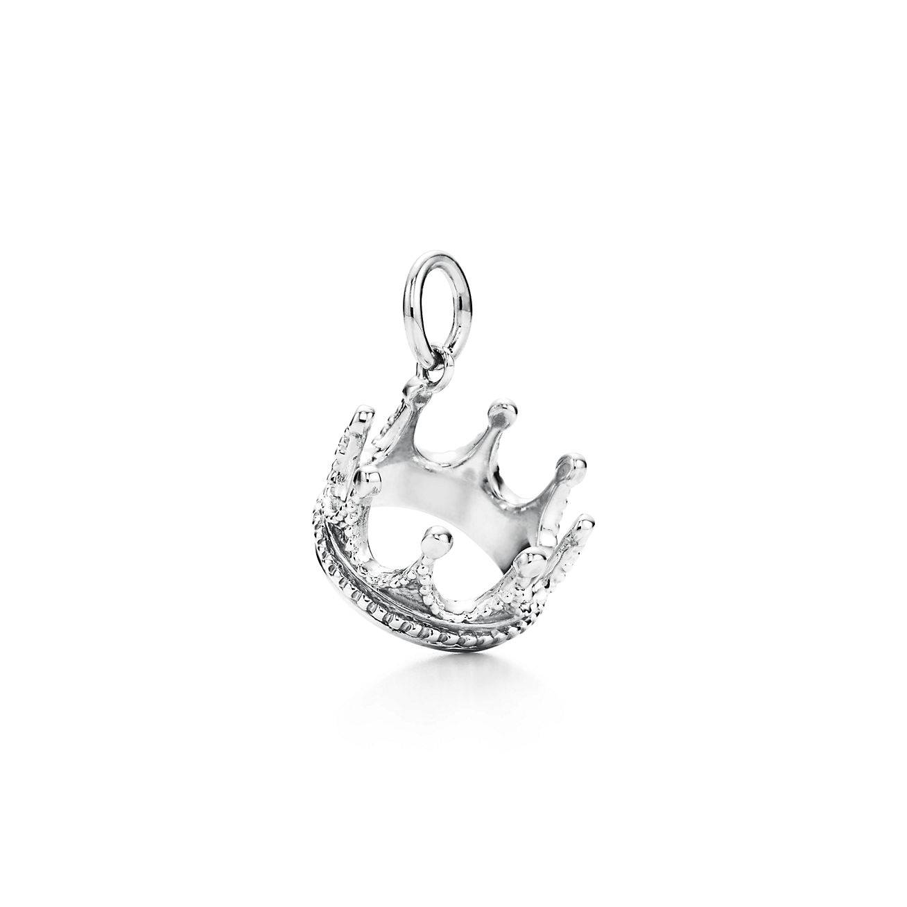 T*f*ny crown charm in silver