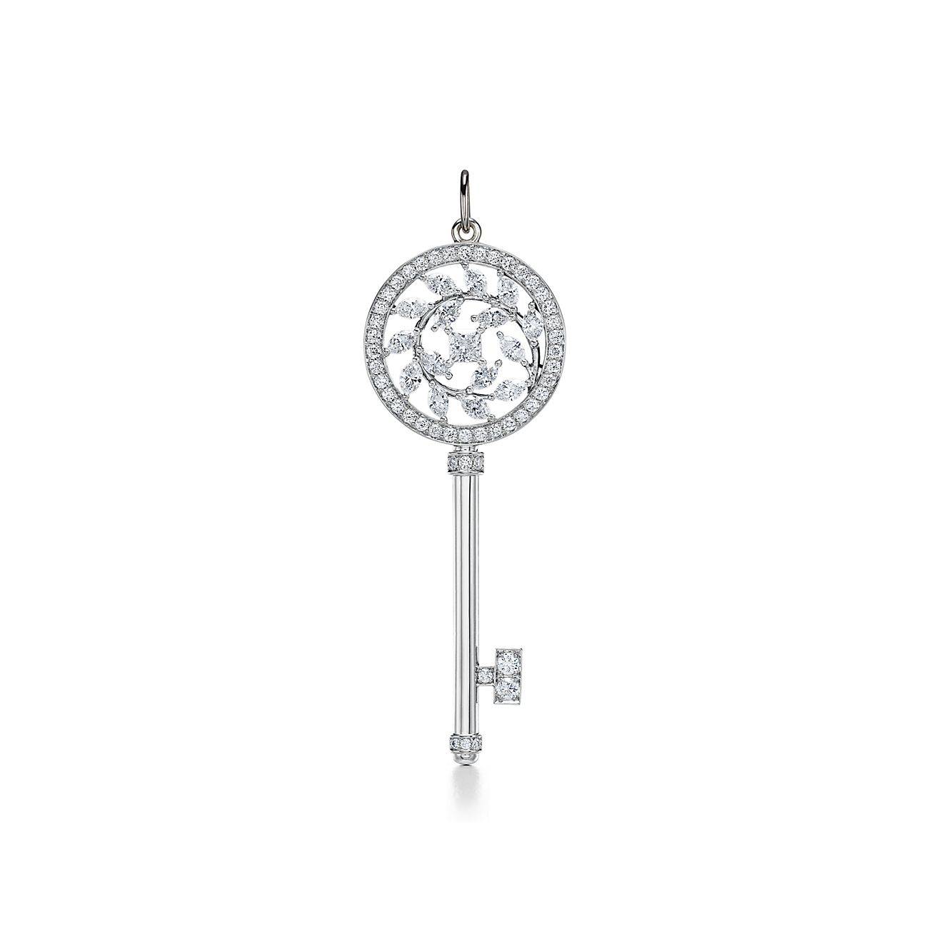 T*f*ny keys T*f*ny victoria® diamond vine key in platinum