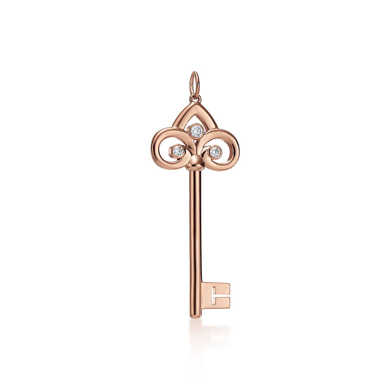 T*f*ny keys fleur de lis key pendant