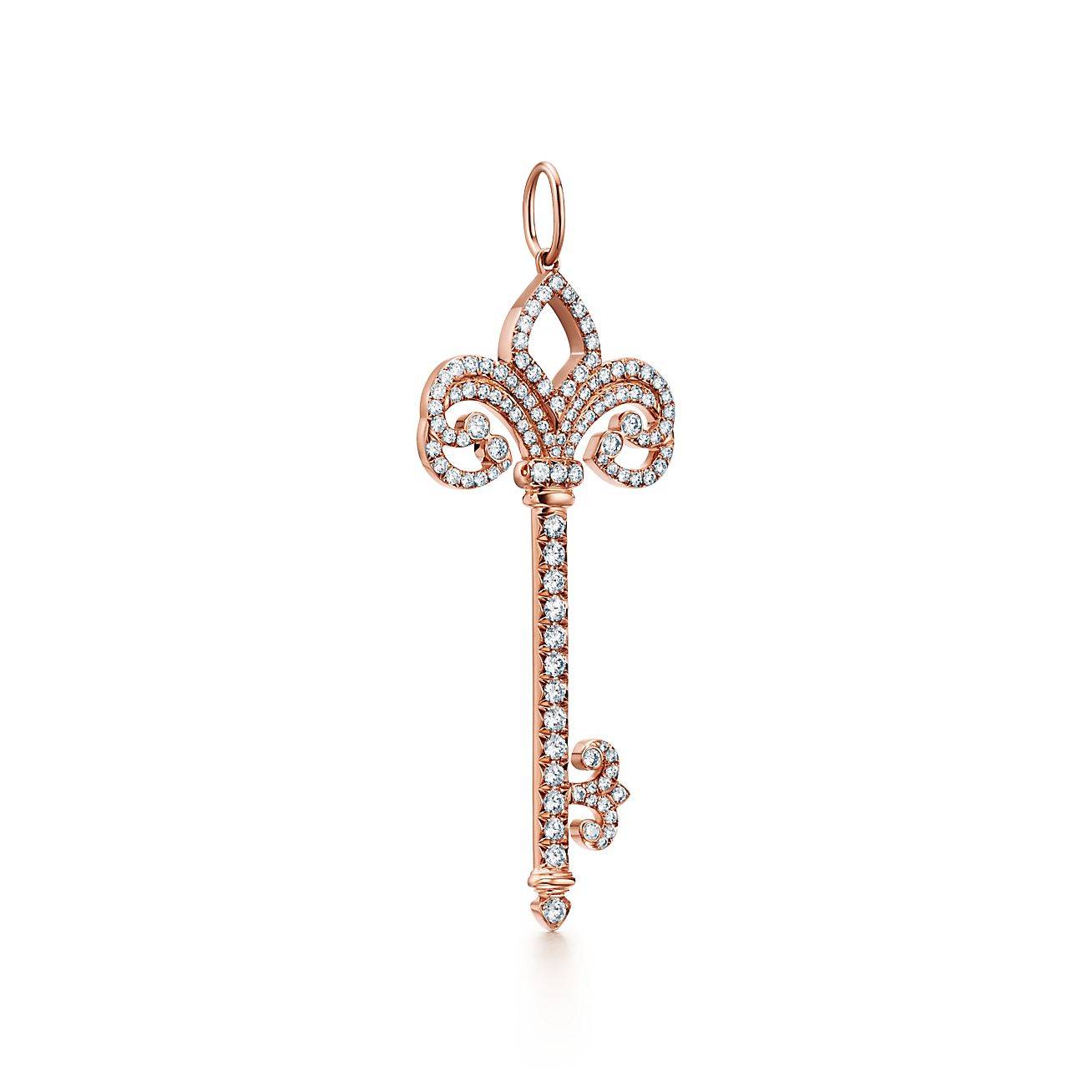 T*f*ny keys fleur de lis key pendant