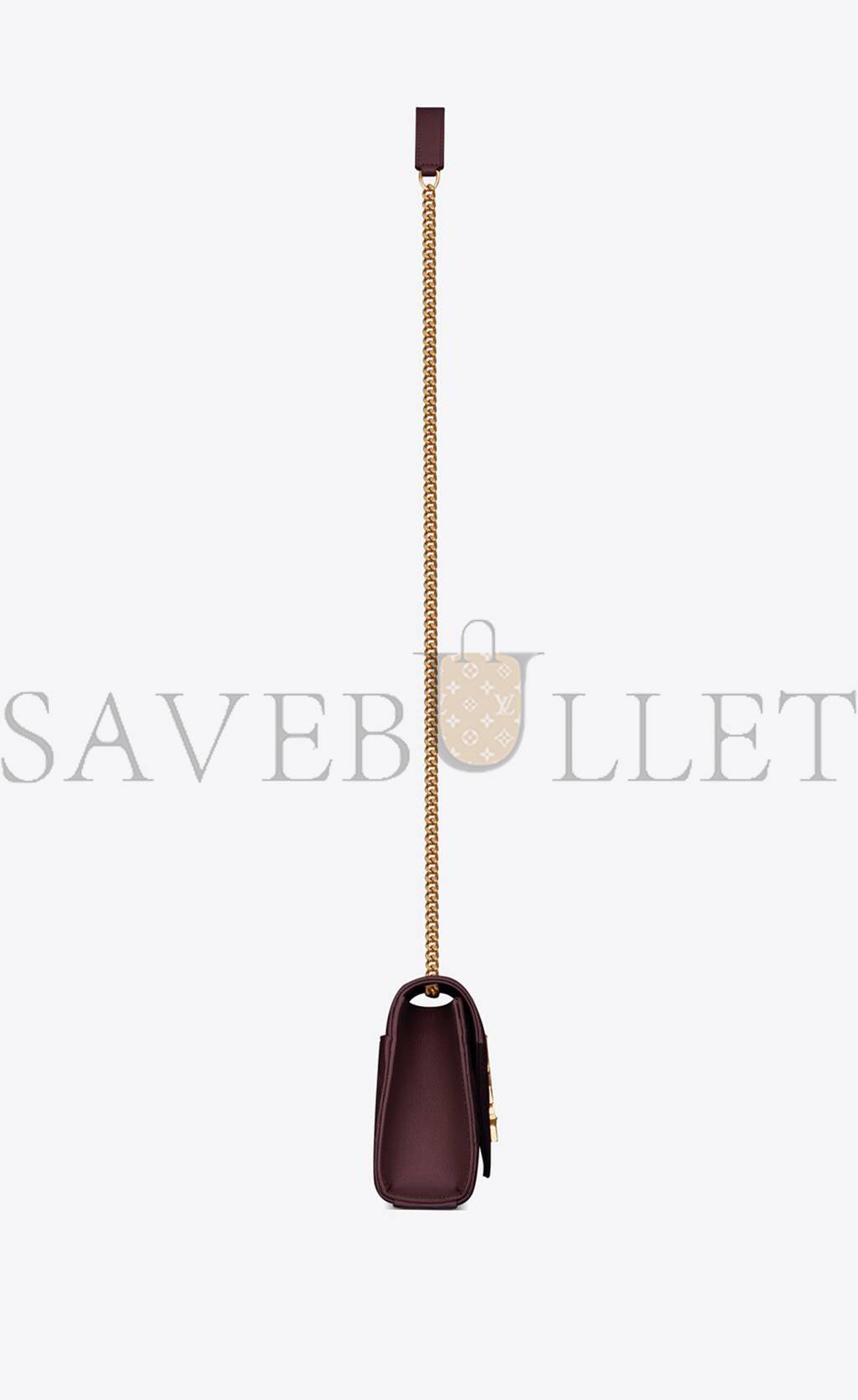 YSL ENVELOPE SMALL BAG IN MIX MATELASSÉ GRAIN DE POUDRE EMBOSSED LEATHER 600195BOW916475 (21*13*6cm)