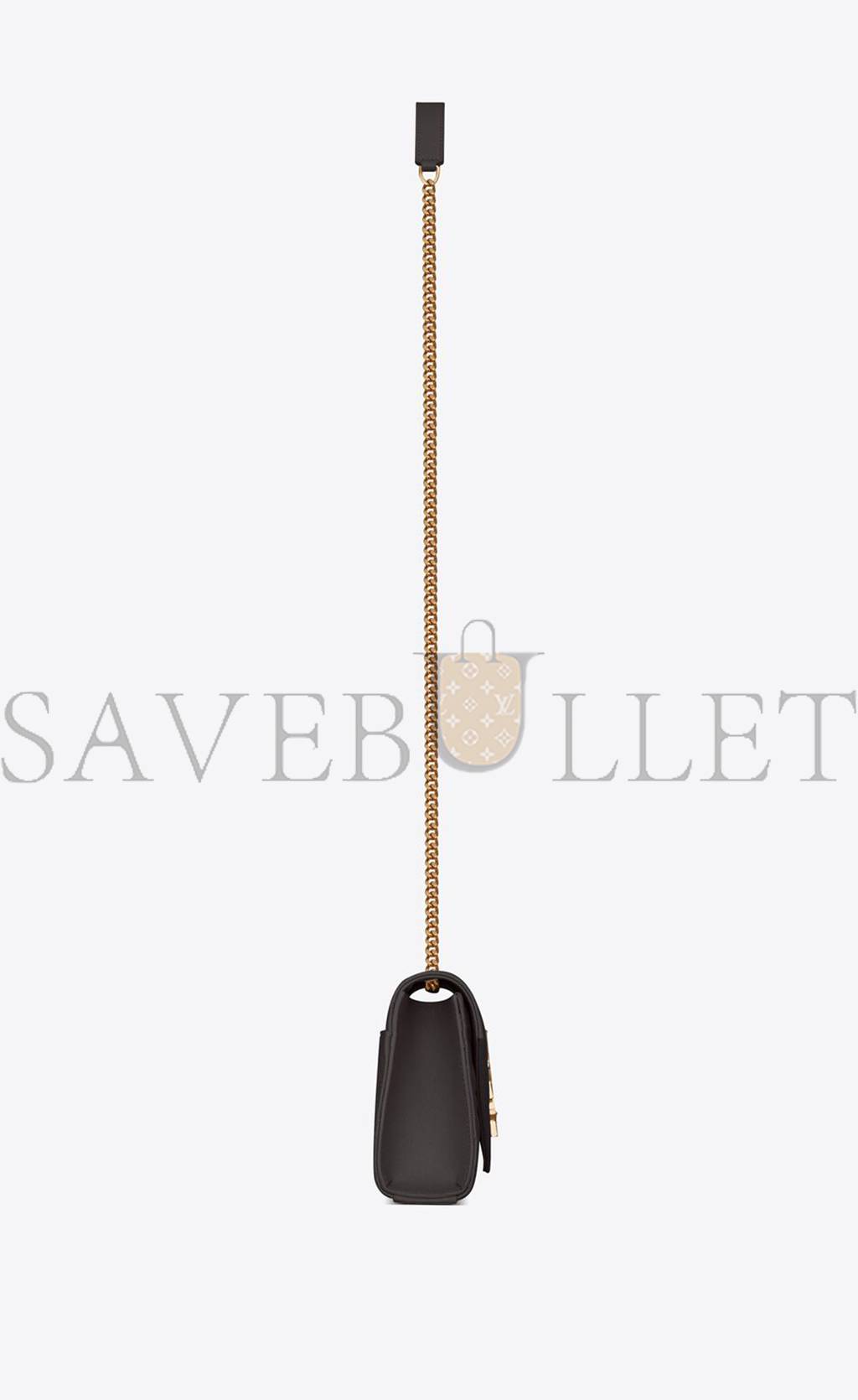 YSL ENVELOPE SMALL BAG IN MIX MATELASSÉ GRAIN DE POUDRE EMBOSSED LEATHER 600195BOW971112 (21*13*6cm)