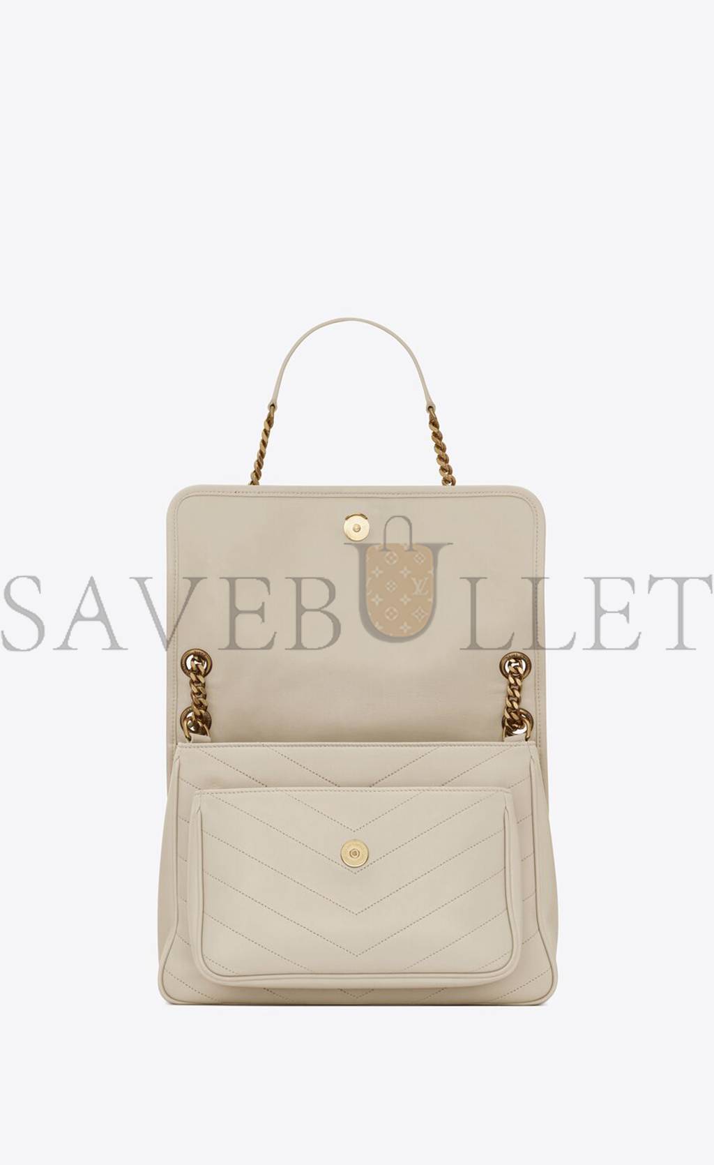 YSL NIKI MEDIUM CHAIN BAG IN RAFFIA AND LEATHER 6331581EL079207(28*20*8.5cm)