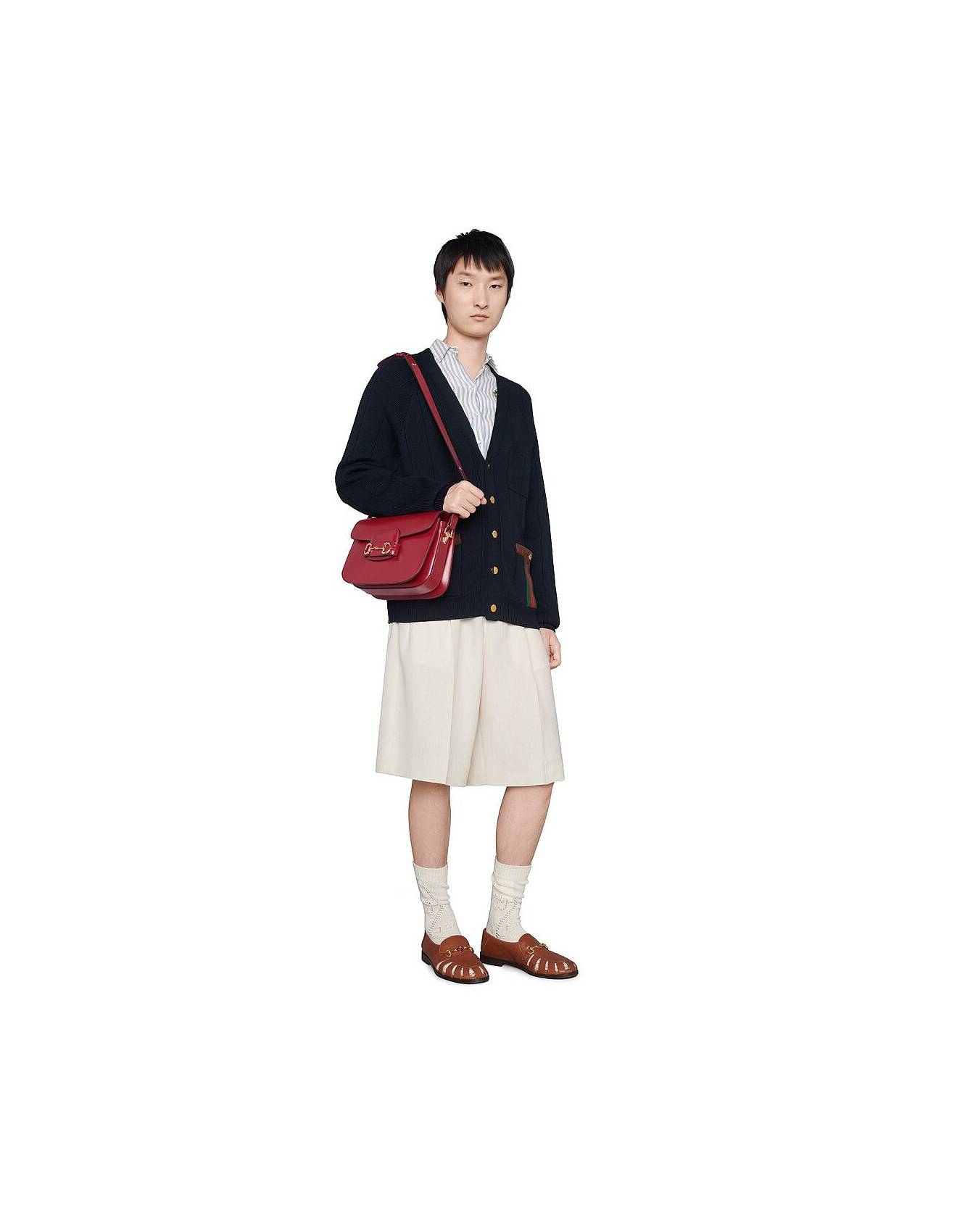 G*u*i horsebit 1955 shoulder bag 602204 (25*18*8cm)