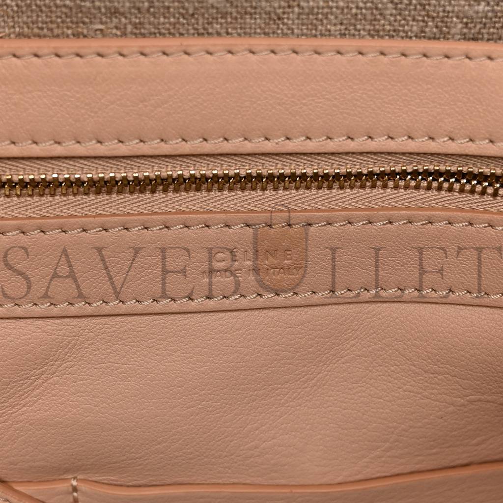 Ce**e soft grained calfskin medium horizontal cabas phantom light blush (28*26*16cm)