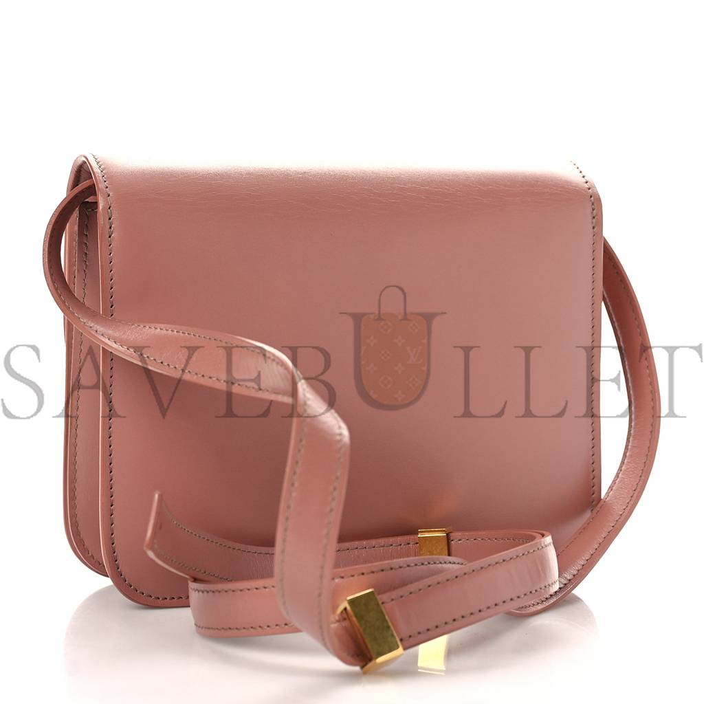 Ce**e box calfskin teen classic box flap bag antique rose (18*15*6cm)