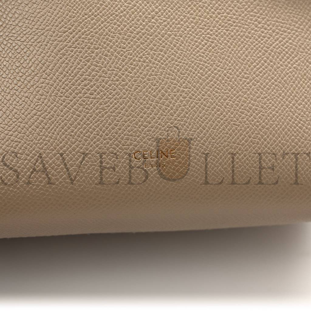 Ce**e grained calfskin nano belt bag light taupe (20*19*11cm)