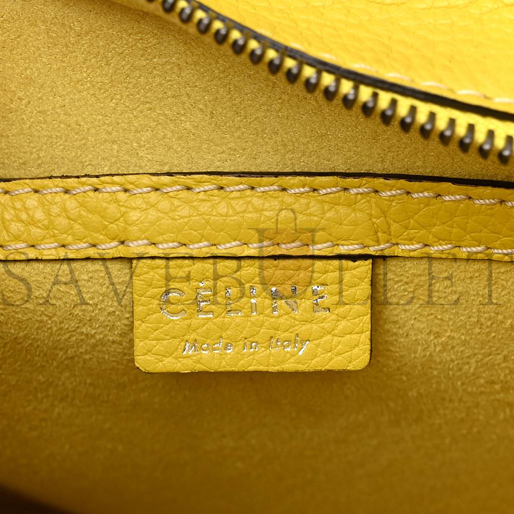 Ce**e drummed calfskin nano luggage citron (20*19*10cm)