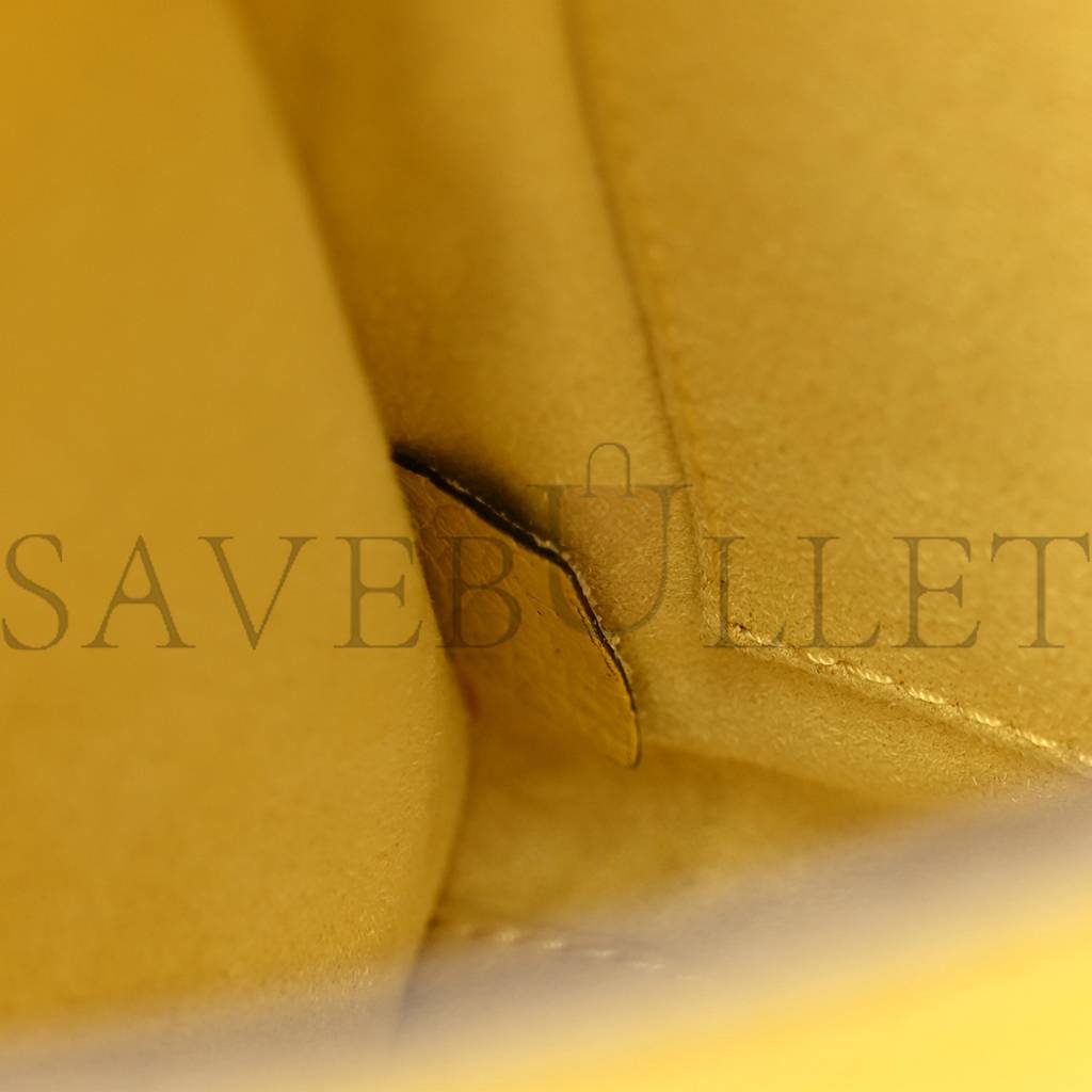 Ce**e drummed calfskin nano luggage citron (20*19*10cm)