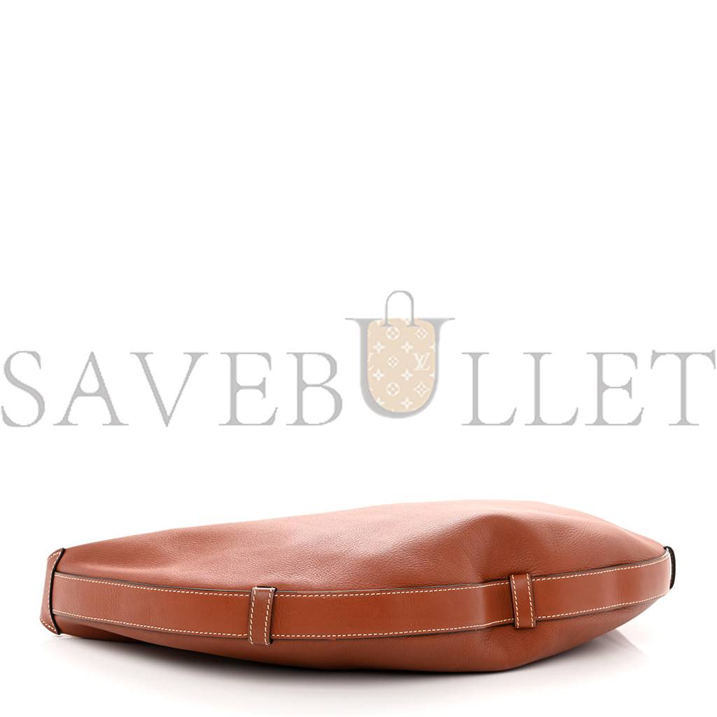 Ce**e supple calfskin medium strap leandre shoulder bag brown (44*27*3cm)
