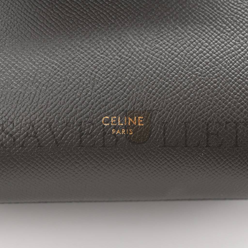 Ce**e grained calfskin nano belt bag grey (20*19*11cm)