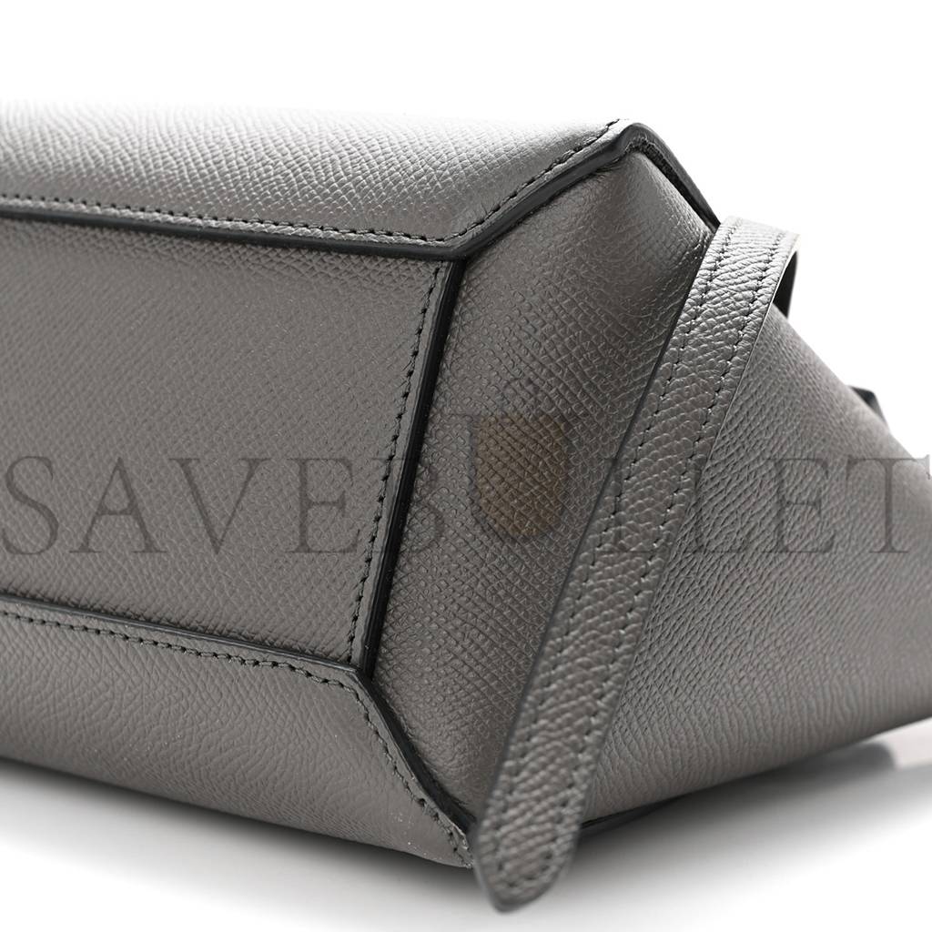 Ce**e grained calfskin nano belt bag grey (20*19*11cm)