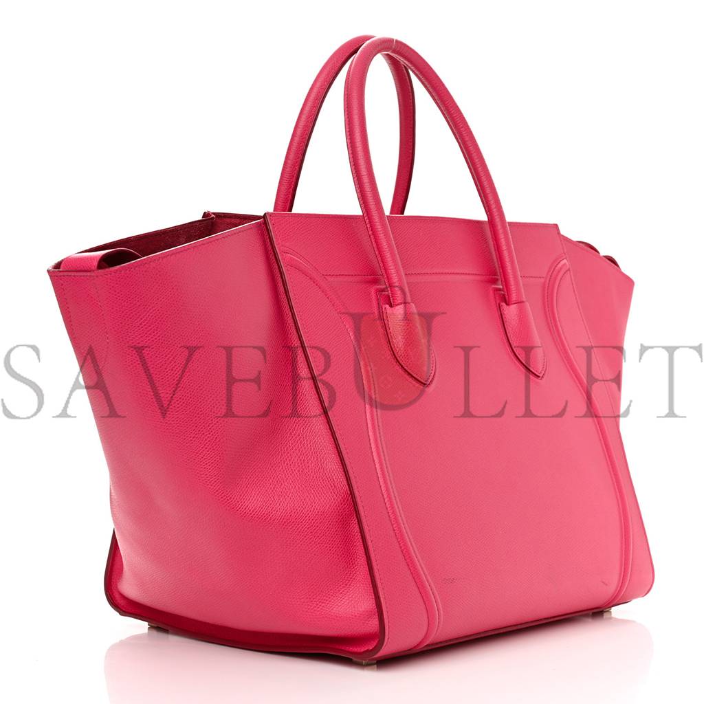 Ce**e grained calfskin medium phantom luggage fuchsia (30*27*25cm)