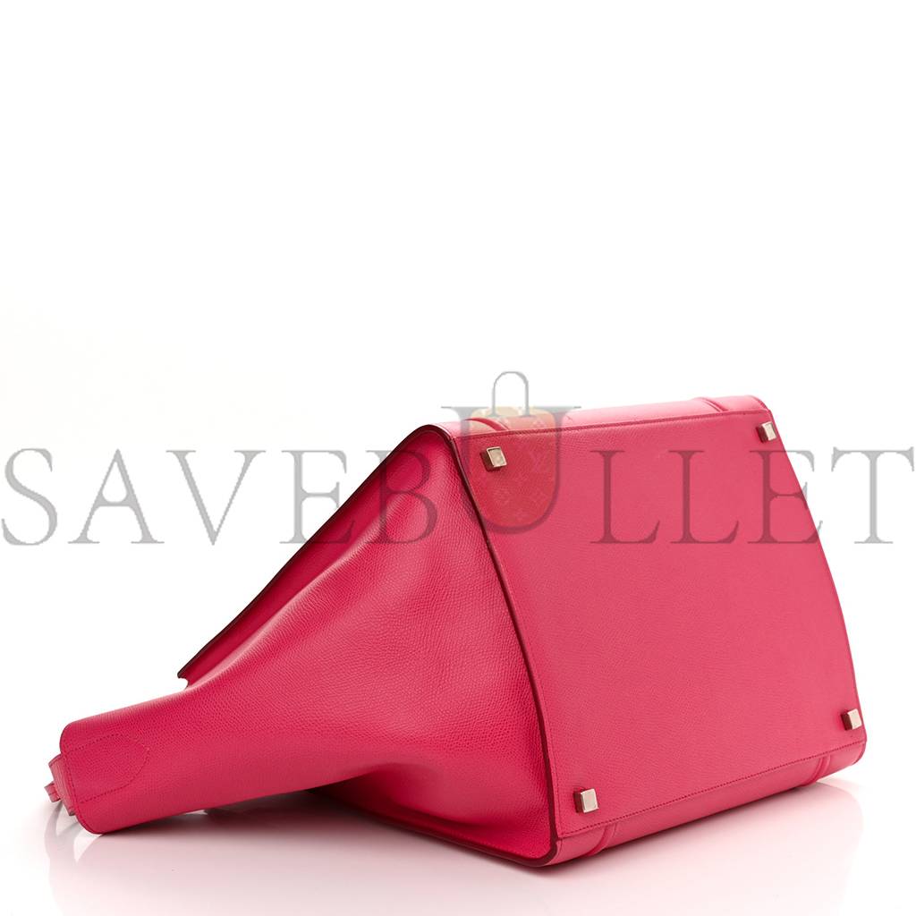 Ce**e grained calfskin medium phantom luggage fuchsia (30*27*25cm)