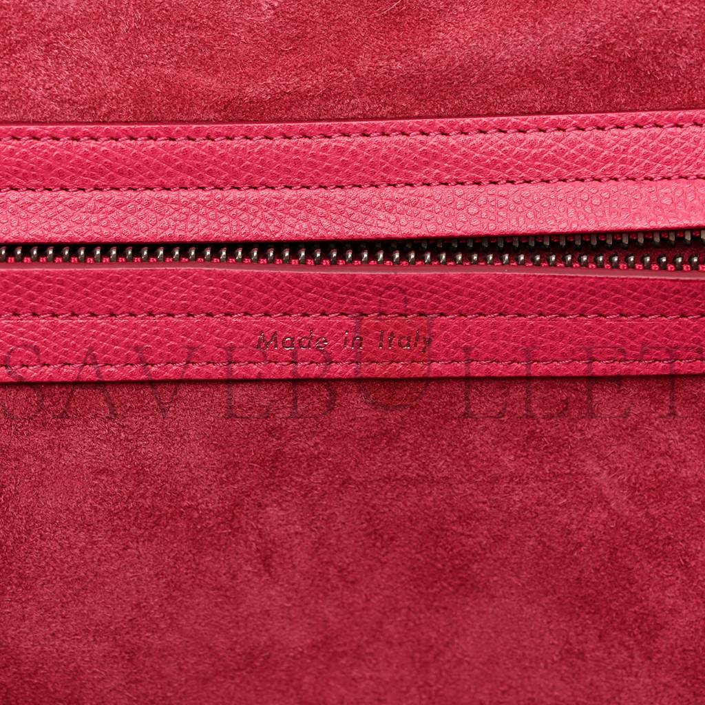 Ce**e grained calfskin medium phantom luggage fuchsia (30*27*25cm)