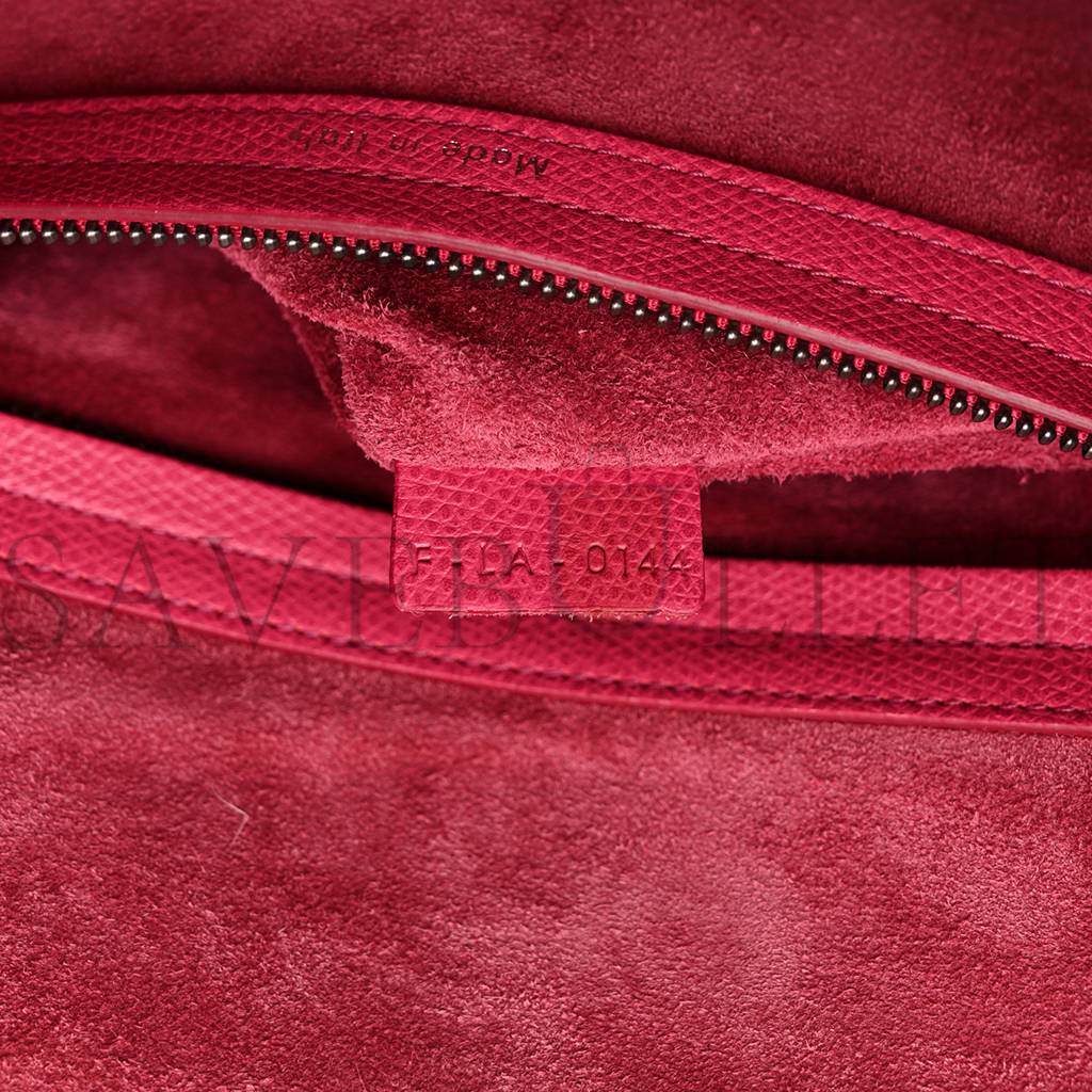 Ce**e grained calfskin medium phantom luggage fuchsia (30*27*25cm)