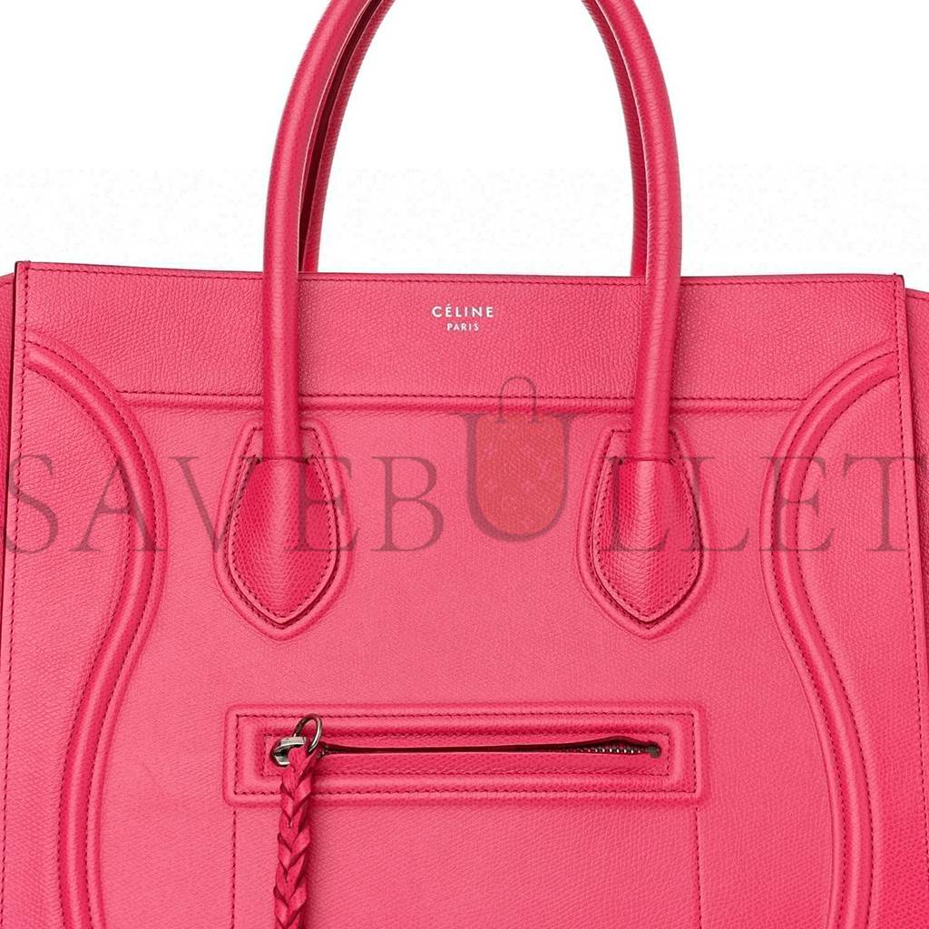 Ce**e grained calfskin medium phantom luggage fuchsia (30*27*25cm)