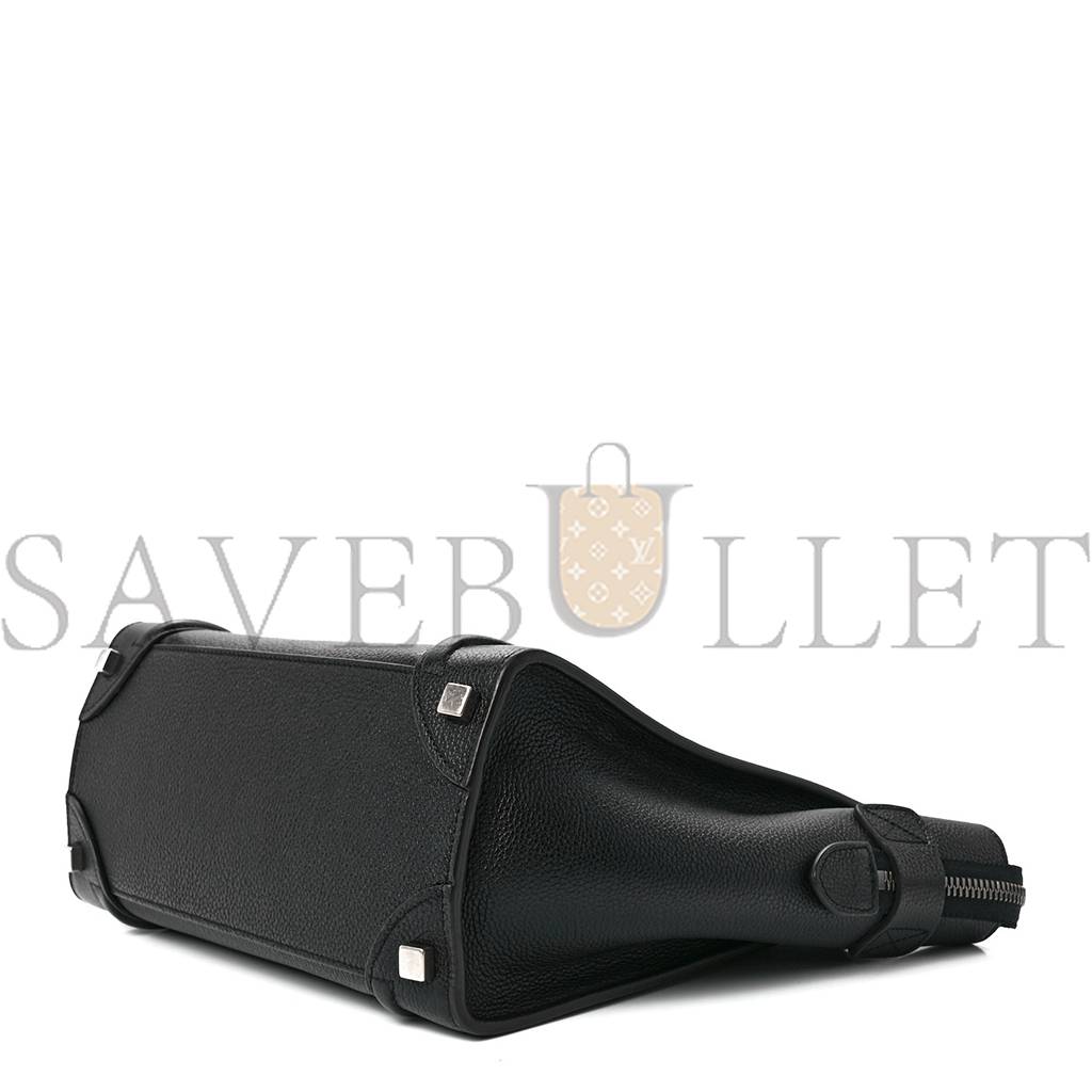 Ce**e drummed calfskin micro luggage black (20*20*10cm)