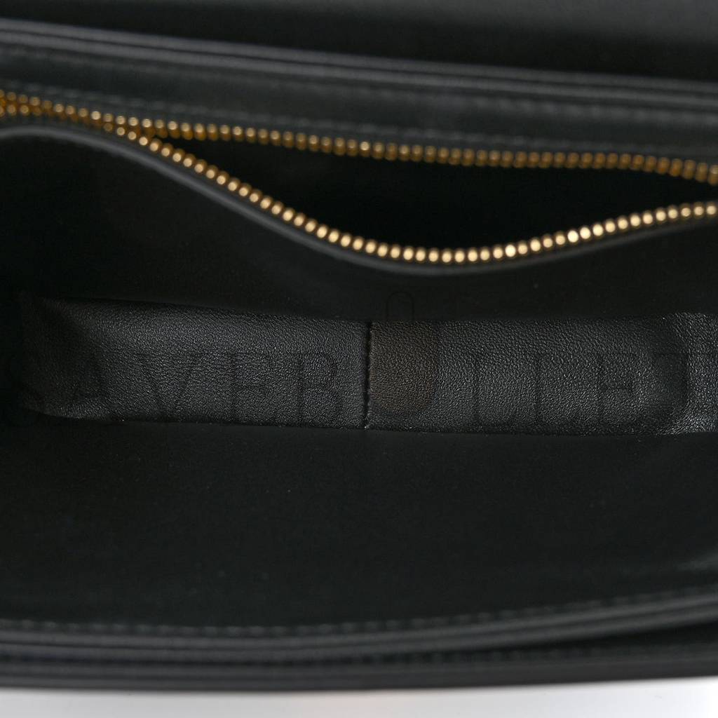 Ce**e shiny calfskin teen triomphe black (18*13*8cm)