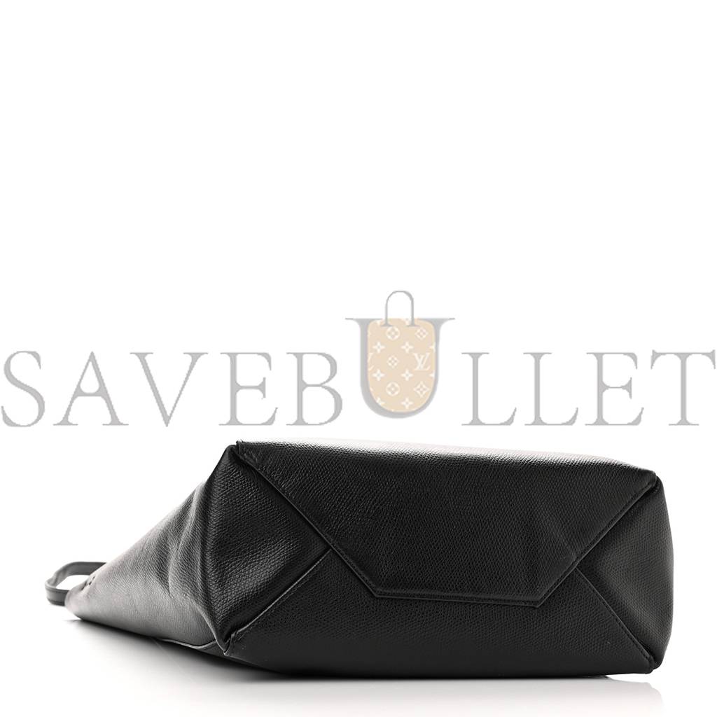 Ce**e grained calfskin small vertical cabas black (28*23*10cm)