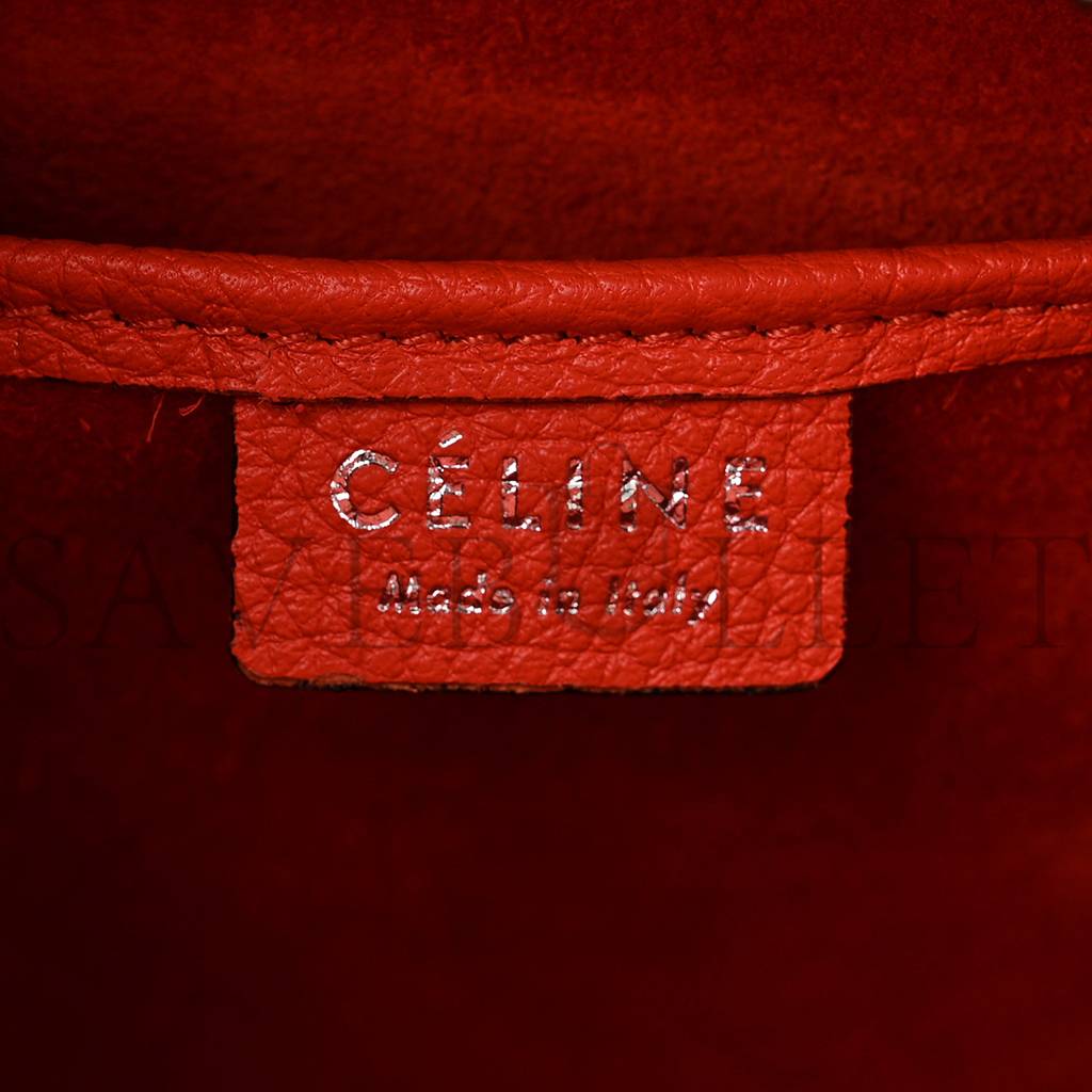 Ce**e baby grained calfskin nano luggage red (20*20*10cm)