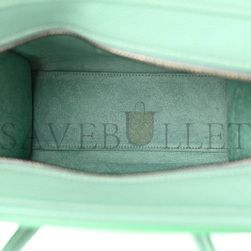 Ce**e drummed calfskin nano luggage celadon (21*20*10cm)